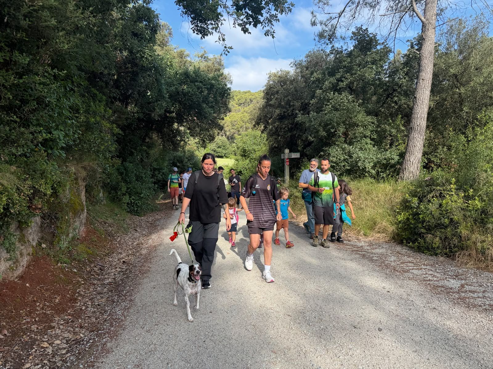 Caminada reinvidicativa per demanar la reobertura de Collserola. FOTO: TOT 