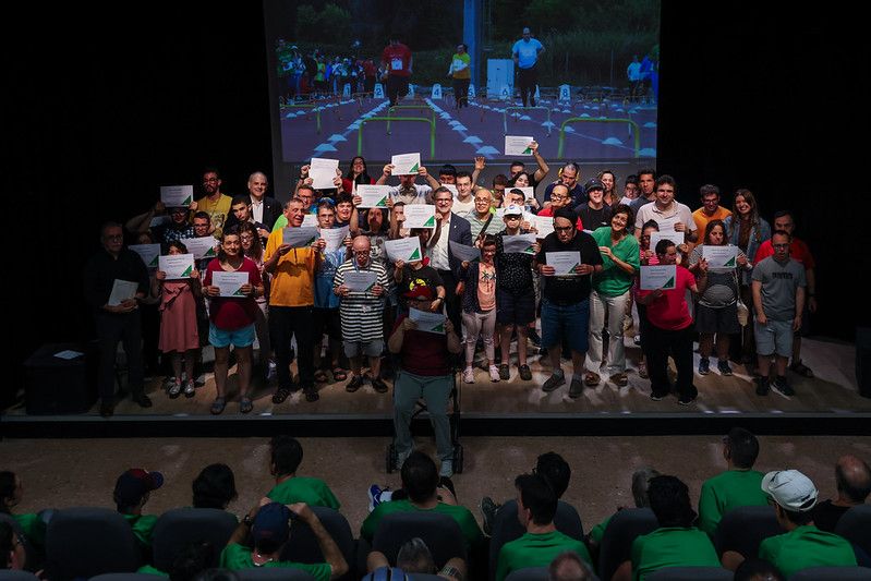 Foto de família de l'entrega de diplomes dels StQlímpics. FOTO: Ajuntament.