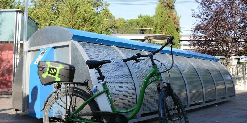 Imatge del primer bicibox que va arribar a Sant Cugat l’any 2012. FOTO: TOT