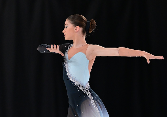 La patinadora santcugatenca Júlia Caravantes en la Copa del Món. FOTO: Cedida