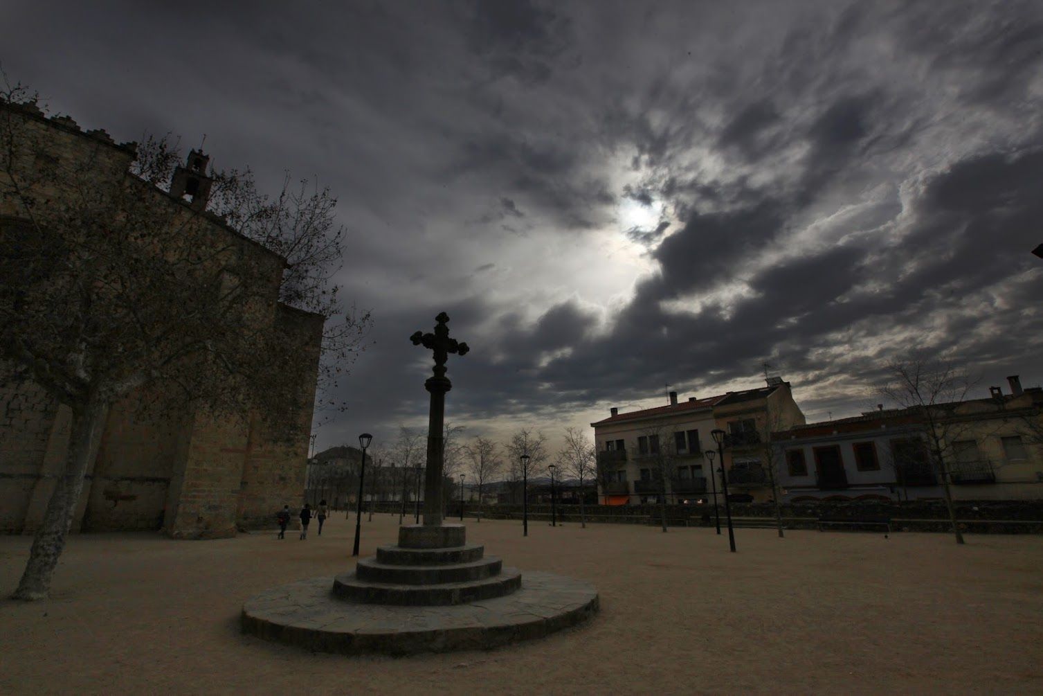 L'eclipsi solar parcial de sol de Sant Cugat del 20 de març de 2015 FOTO: Arxiu TOT Sant Cugat
