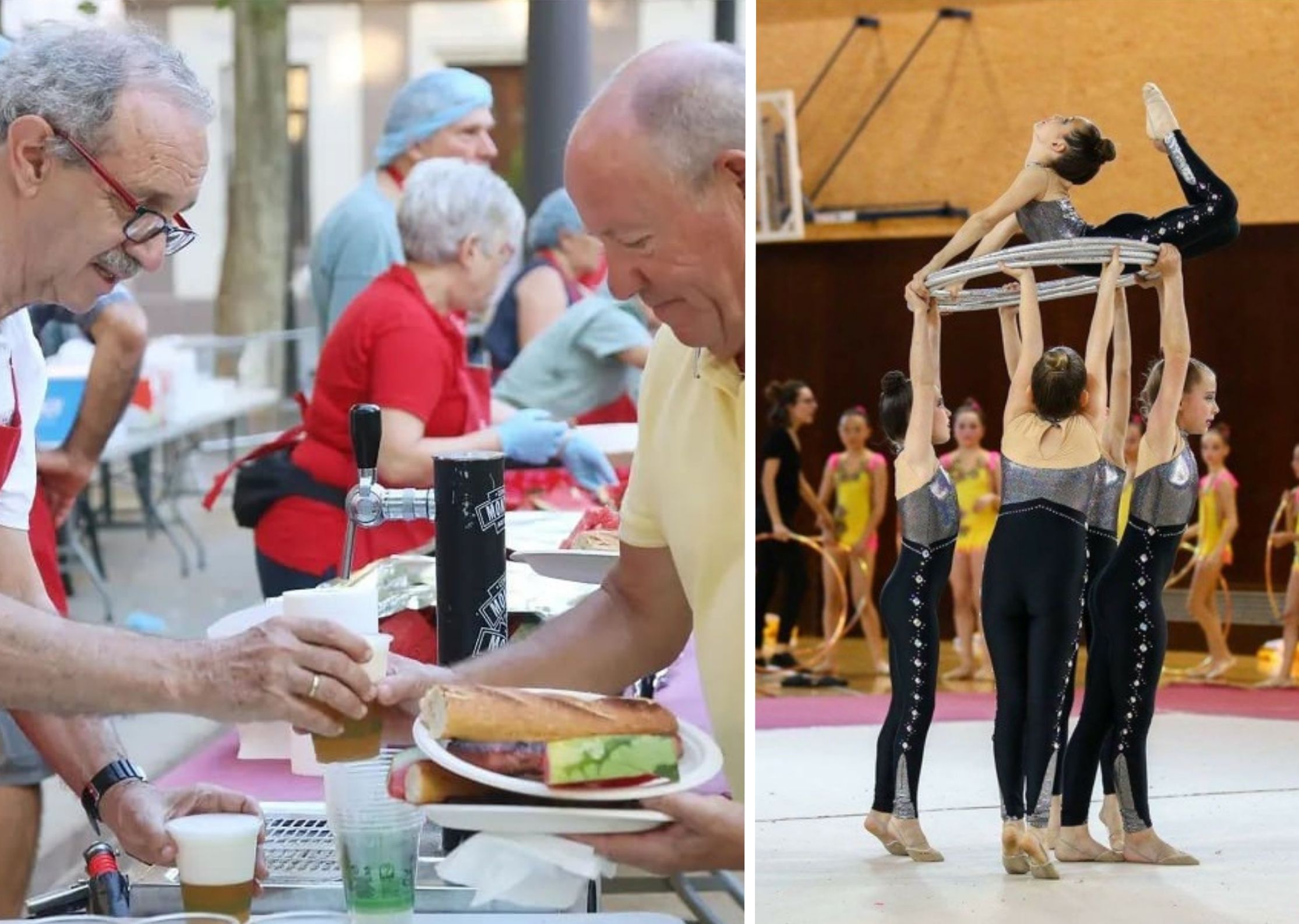 Botifarrada popular i exhibició de gimnàstica per a la Festa Major