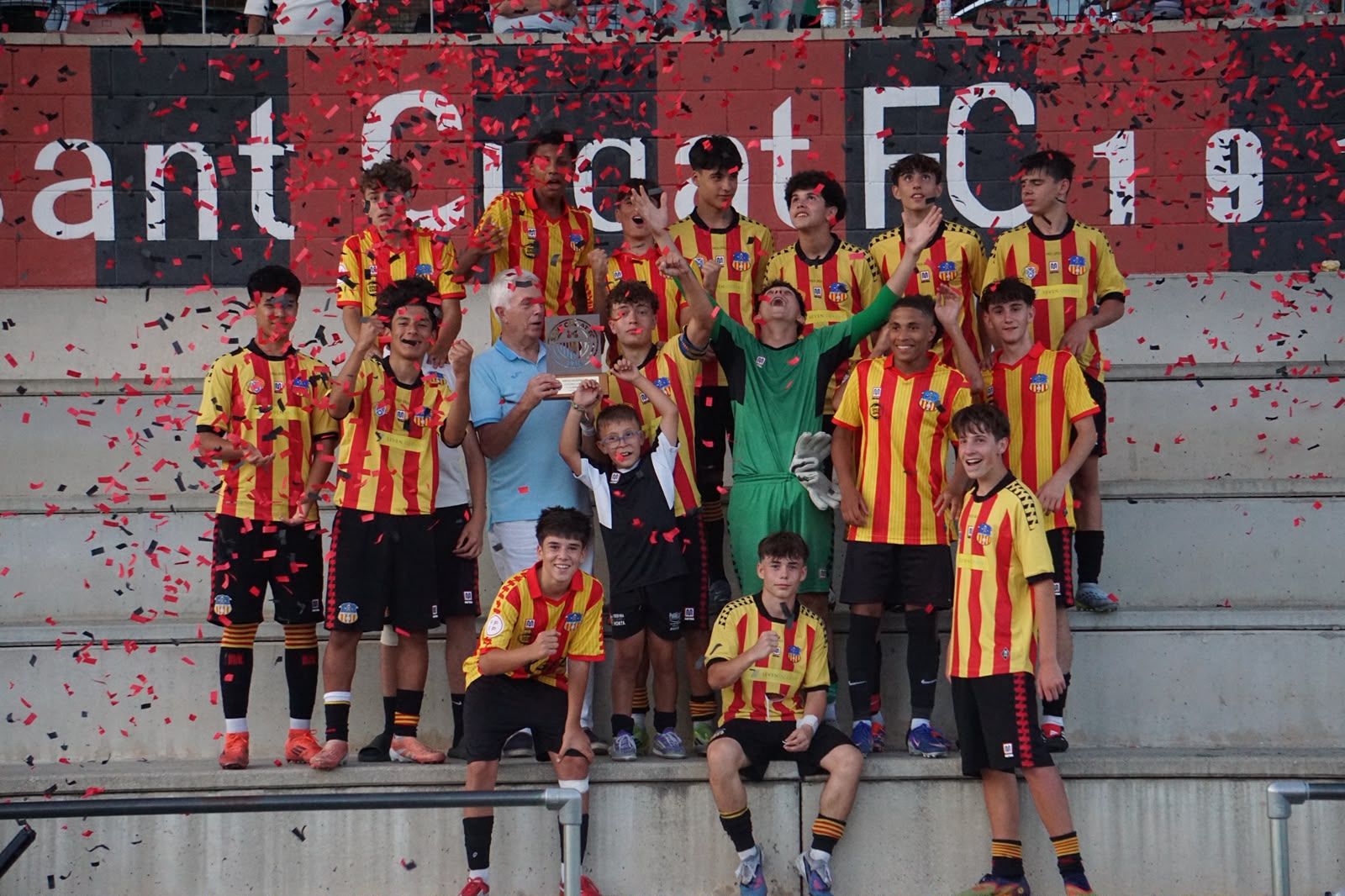 La UE Sant Andreu va ser el guanyador del torneig del Sant Cugat FC. FOTO: Cedida