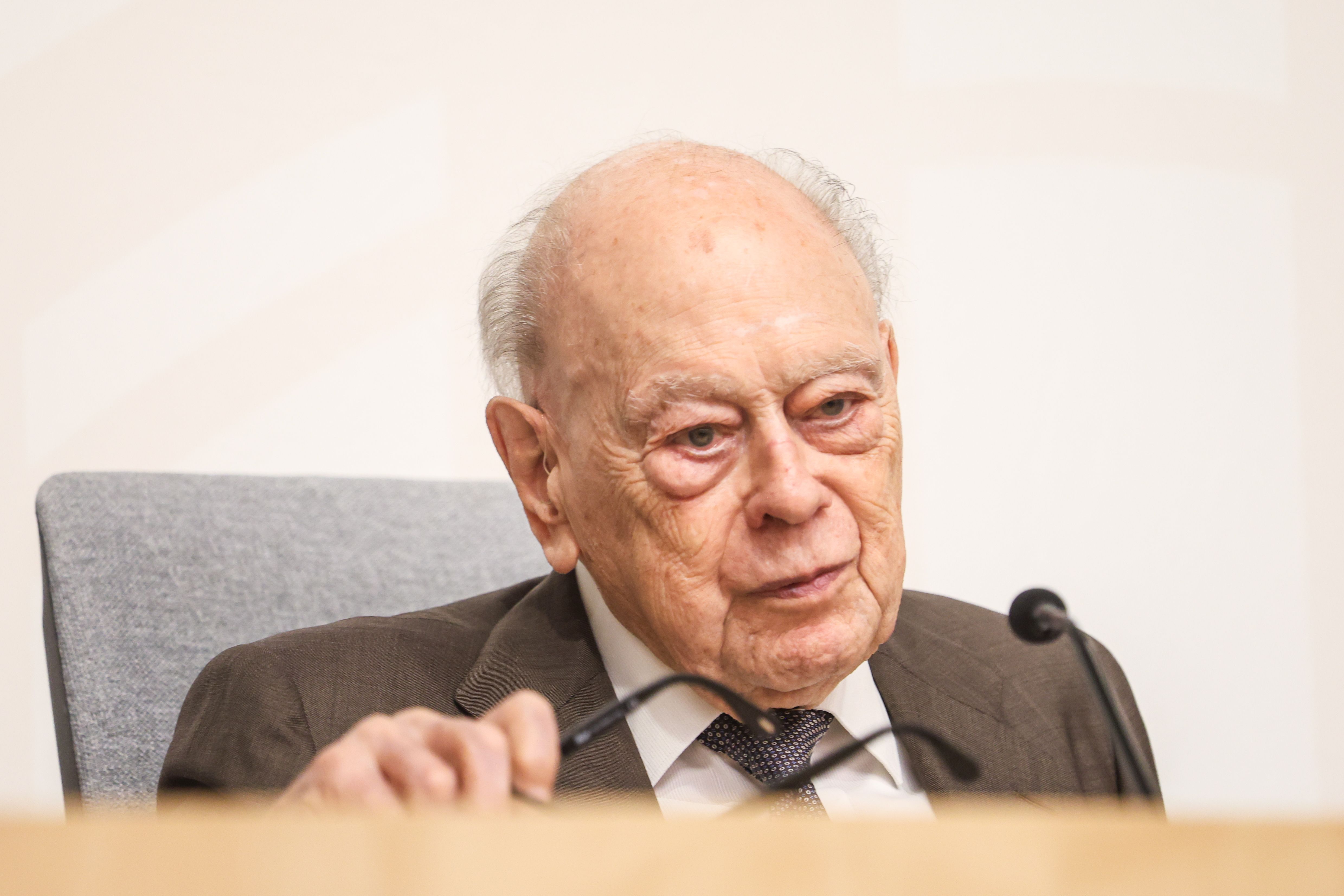 Jordi Pujol en l'acte d'd’ingrés del fons documental de CDC a l’Arxiu Nacional. FOTO: Ajuntament
