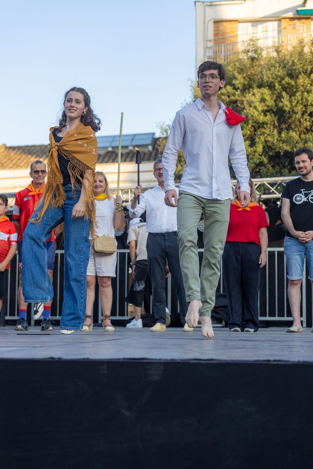 Flama del Canigó i encesa de la foguera 2026. FOTO: Ajuntament