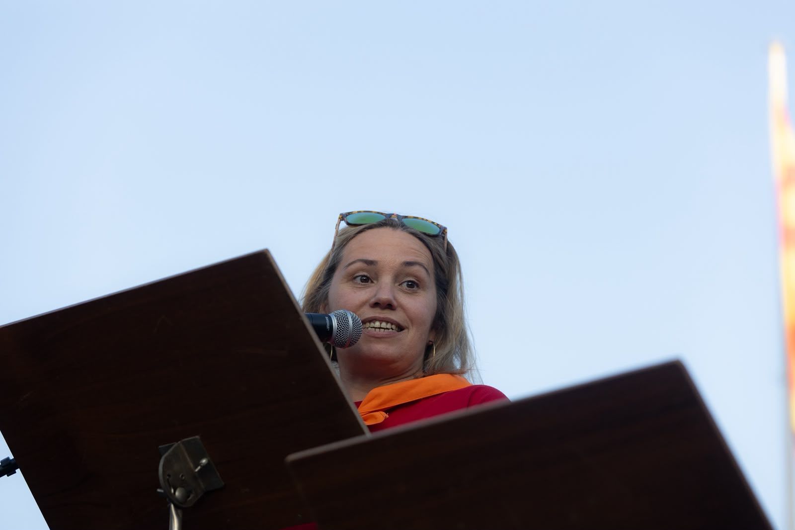 Flama del Canigó i encesa de la foguera 2026. FOTO: Ajuntament