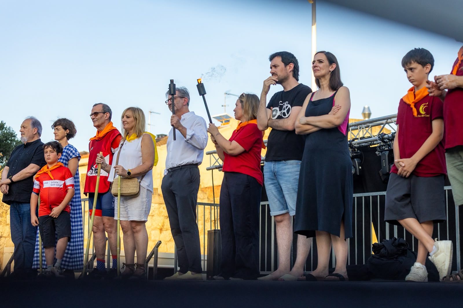 Flama del Canigó i encesa de la foguera 2026. FOTO: Ajuntament