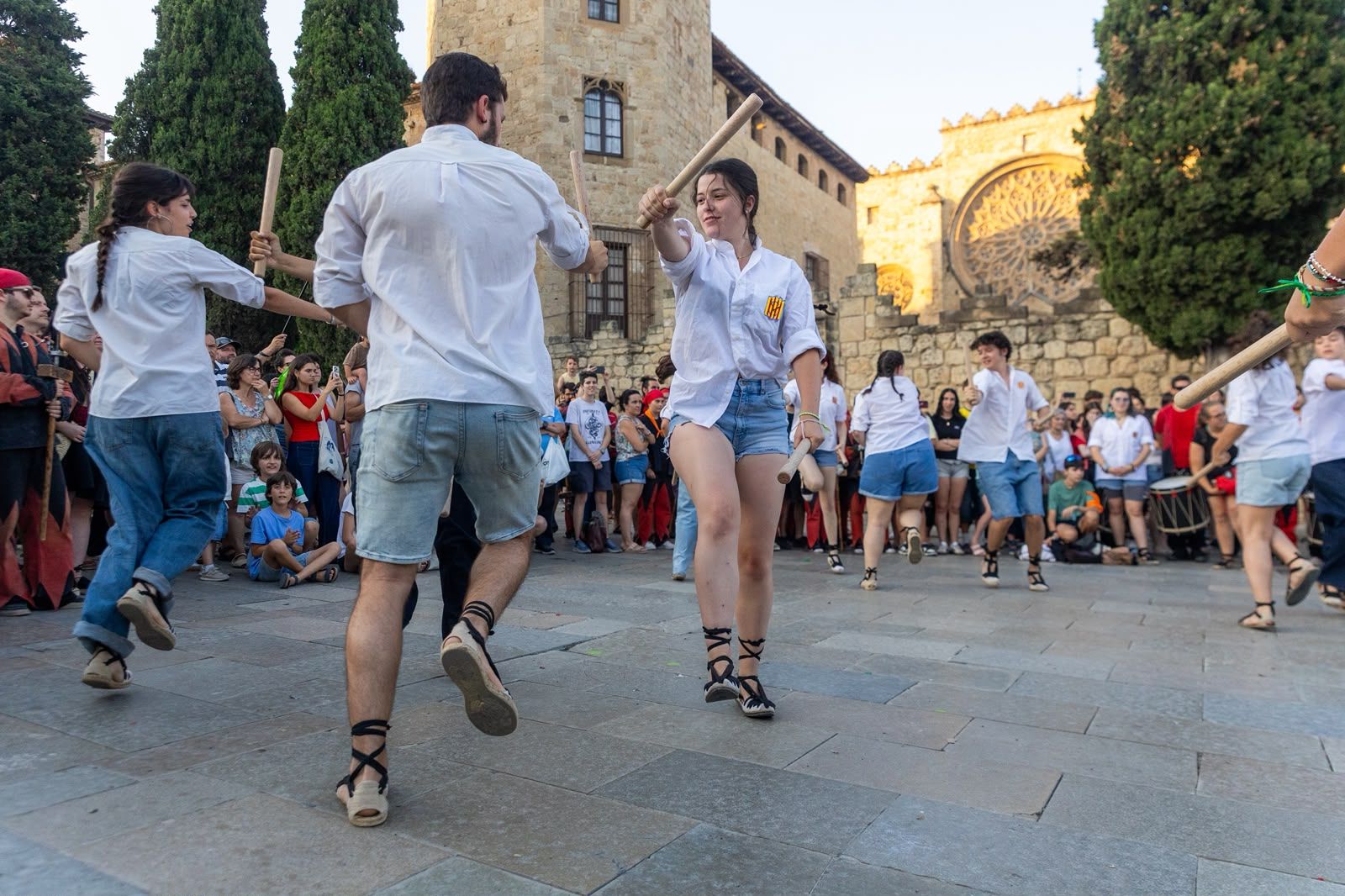 Flama del Canigó i encesa de la foguera 2026. FOTO: Ajuntament