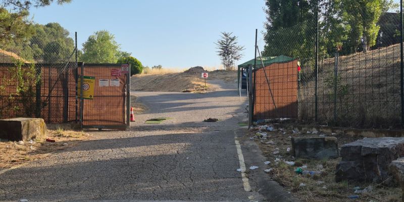 Un dels accessos al rodatge FOTO: TOT Sant Cugat