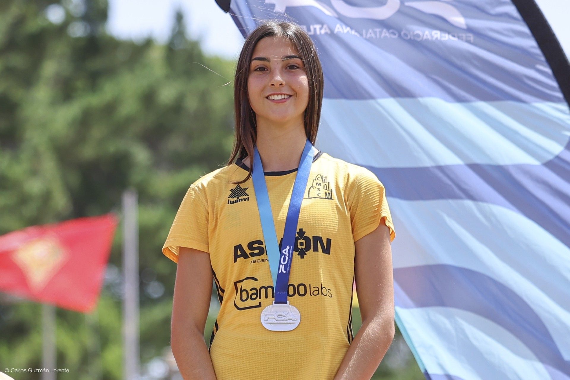 Laia Ortolà, atleta del Club Muntanyenc Sant Cugat, en el Campionat de Catalunya. FOTO: Cedida
