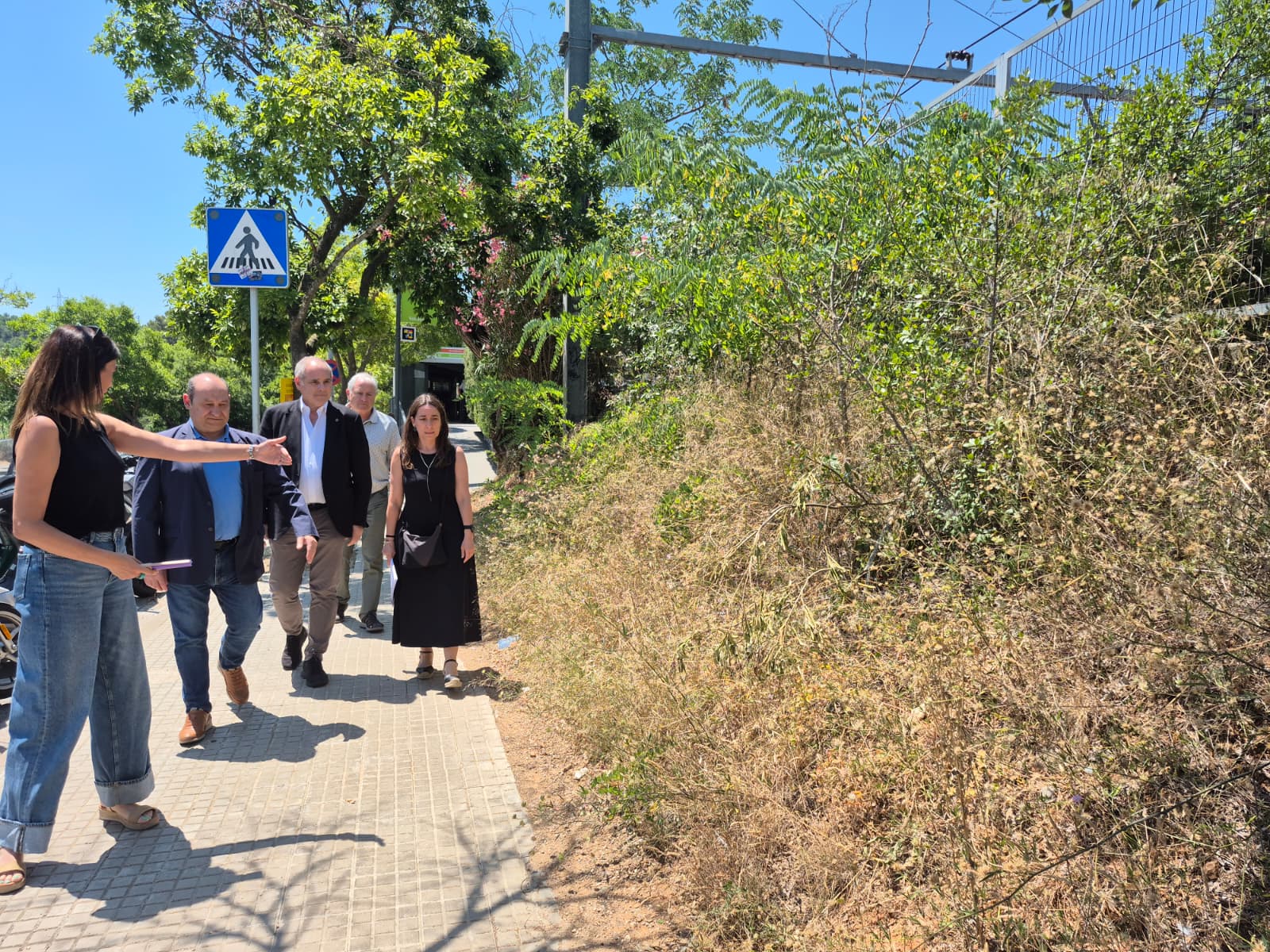 El talús i la vorera que s'arranjaran a Valldoreix FOTO: TOT Sant Cugat