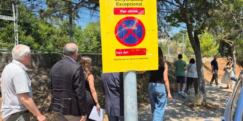 No es podrà aparcar en aquest tram mentre durin les obres FOTO: TOT Sant Cugat