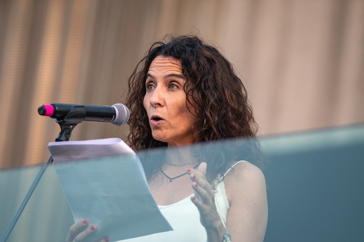 La meteoròloga Gemma Puig, pregonera de la Festa Major de Sant Cugat. FOTO: Pol Rodríguez