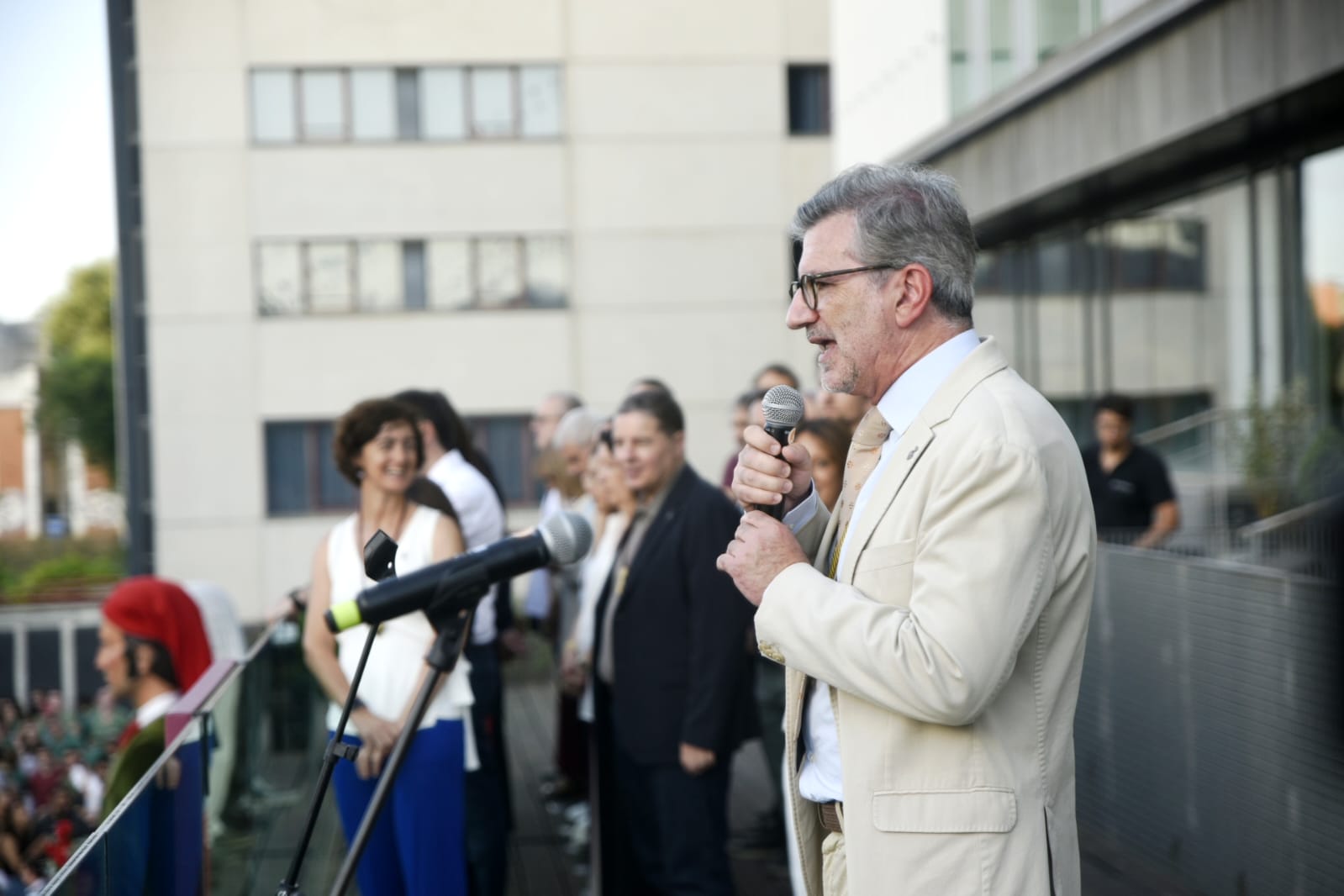 L'alcalde de Sant Cugat, Josep Maria Vallès, durant el pregó de Festa Major. FOTO: Bernat Millet
