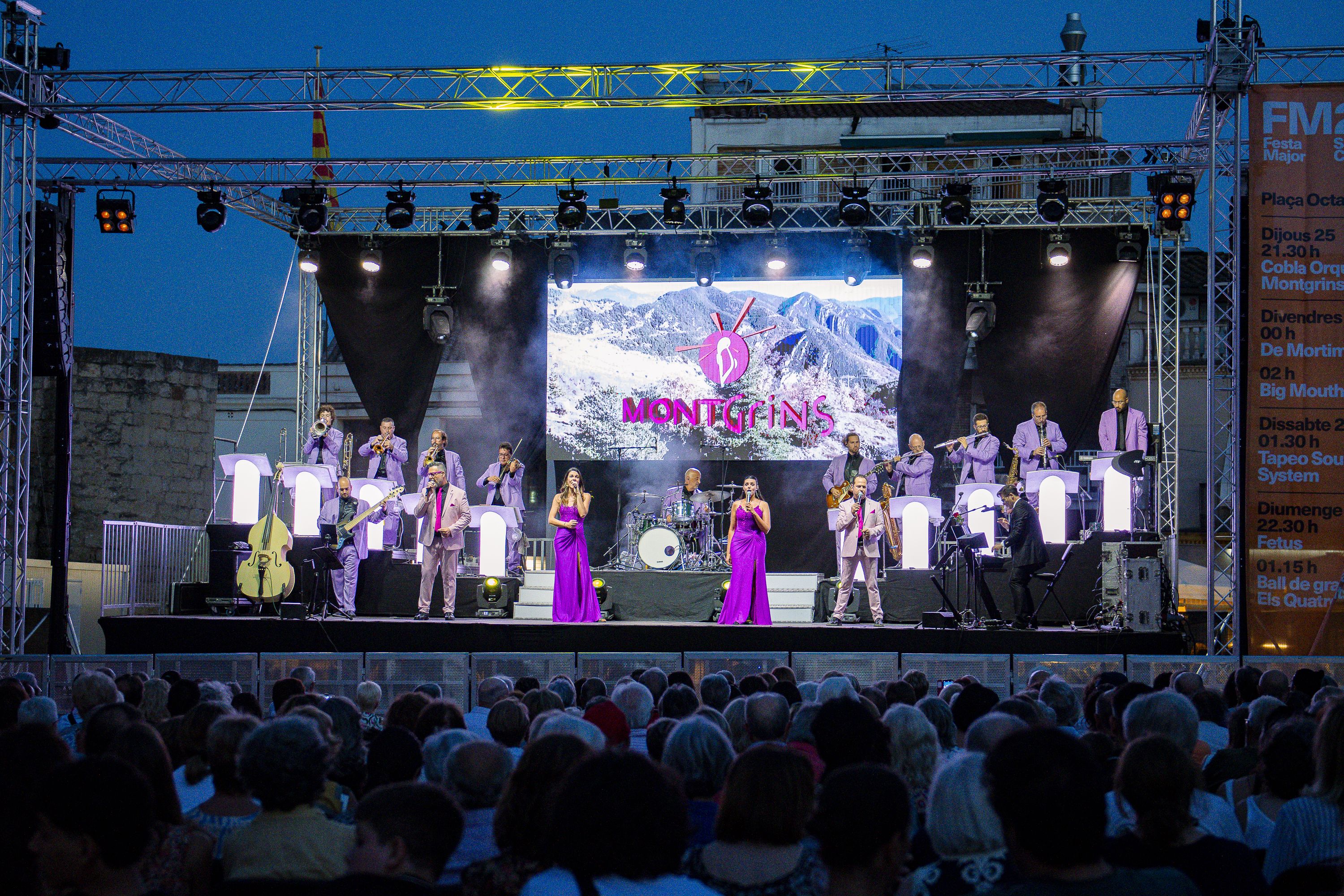 En concert Cobla Orquestra Montgrins. FOTO: Pol Rodríguez