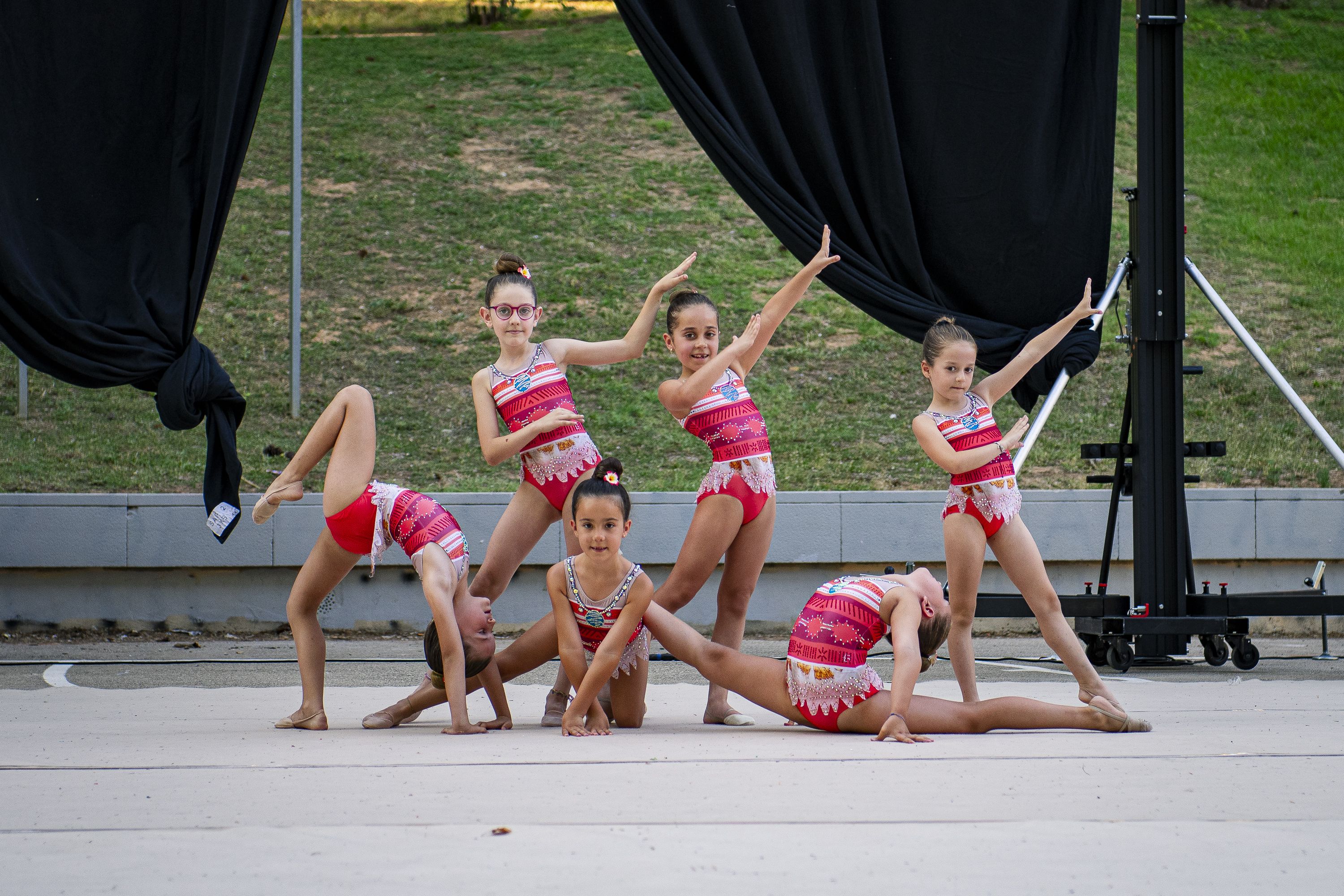 Exhibicions de gimnàstica rítmica. FOTO: Pol Rodríguez