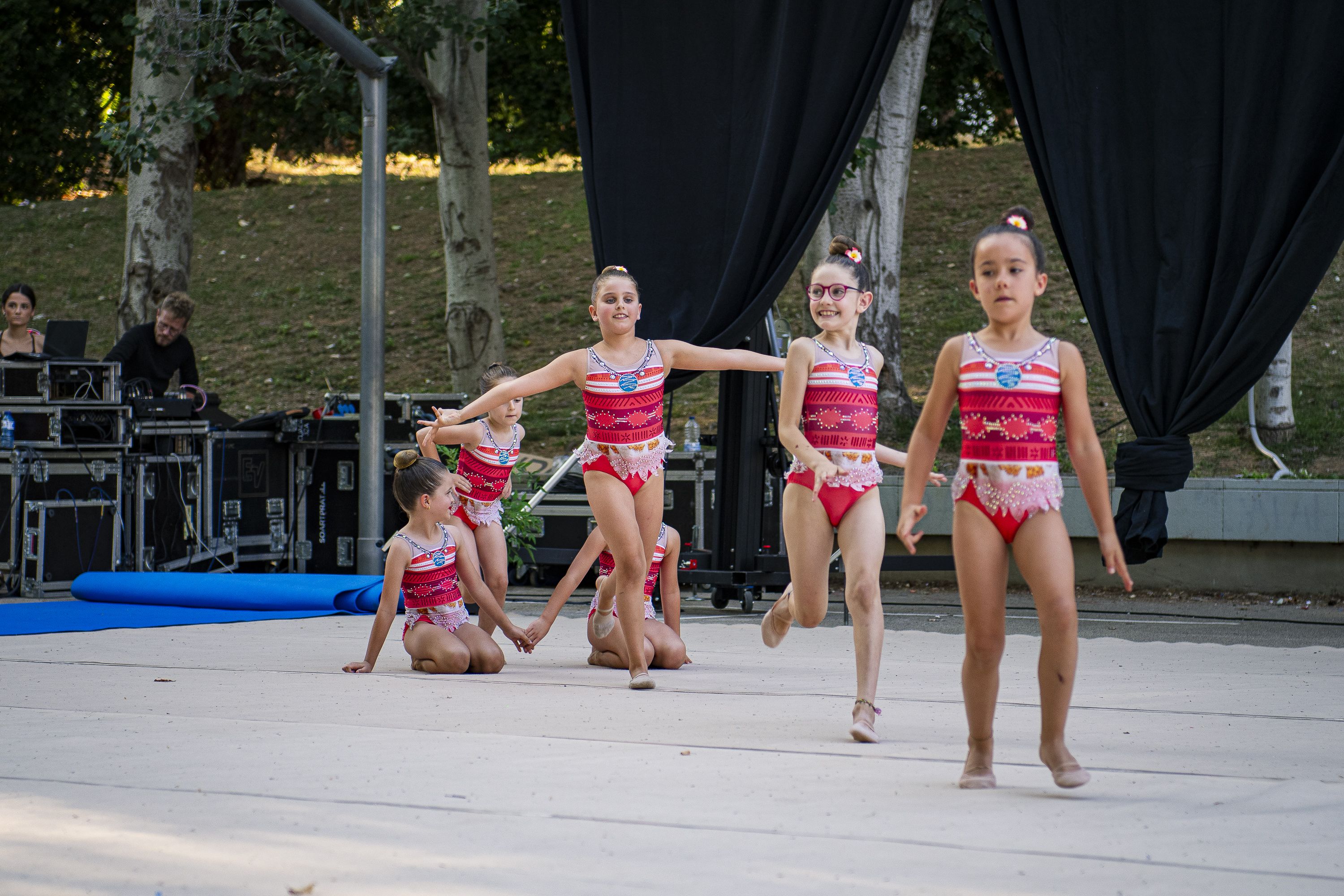 Exhibicions de gimnàstica rítmica. FOTO: Pol Rodríguez