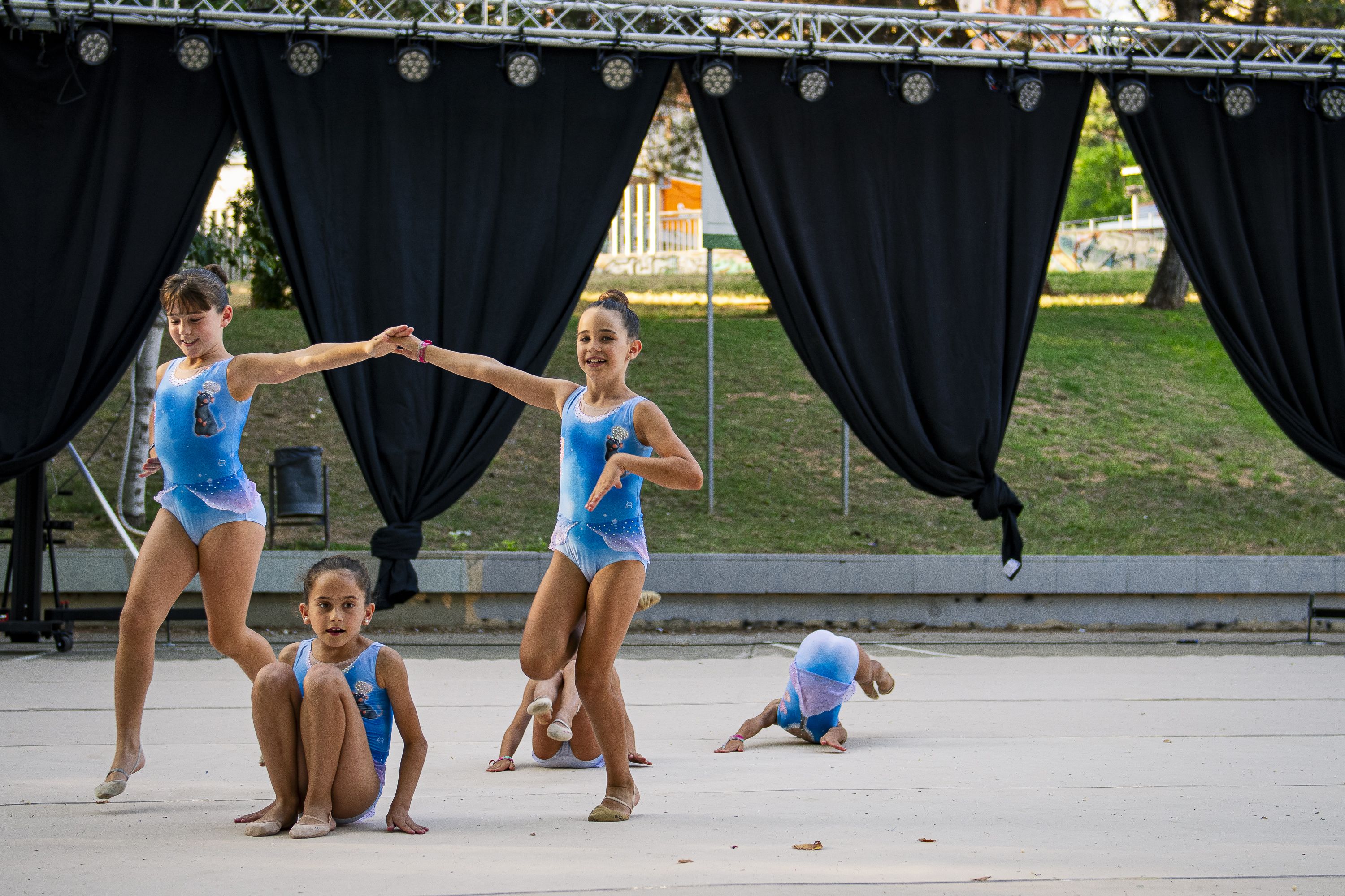 Exhibicions de gimnàstica rítmica. FOTO: Pol Rodríguez