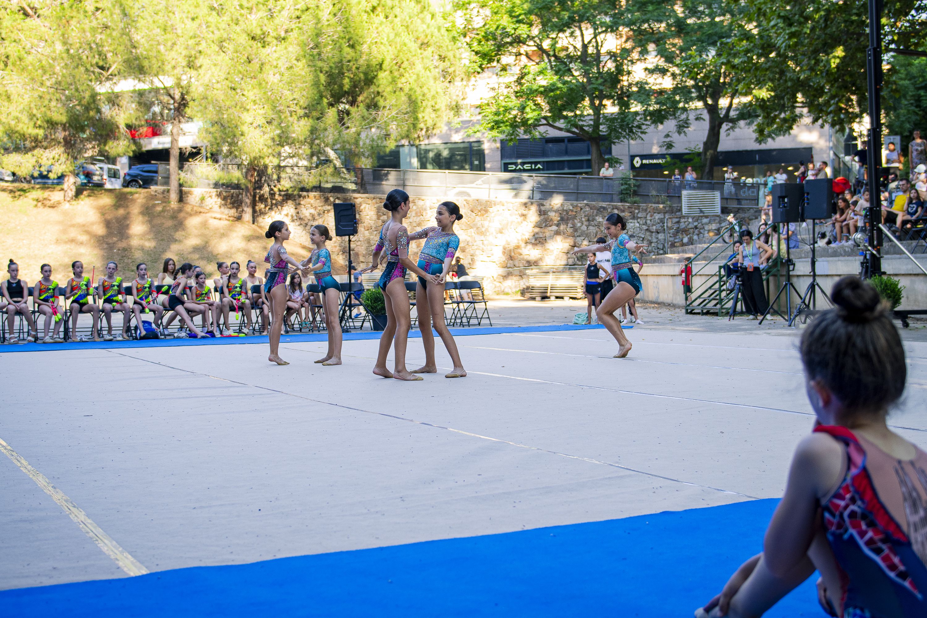 Exhibicions de gimnàstica rítmica. FOTO: Pol Rodríguez