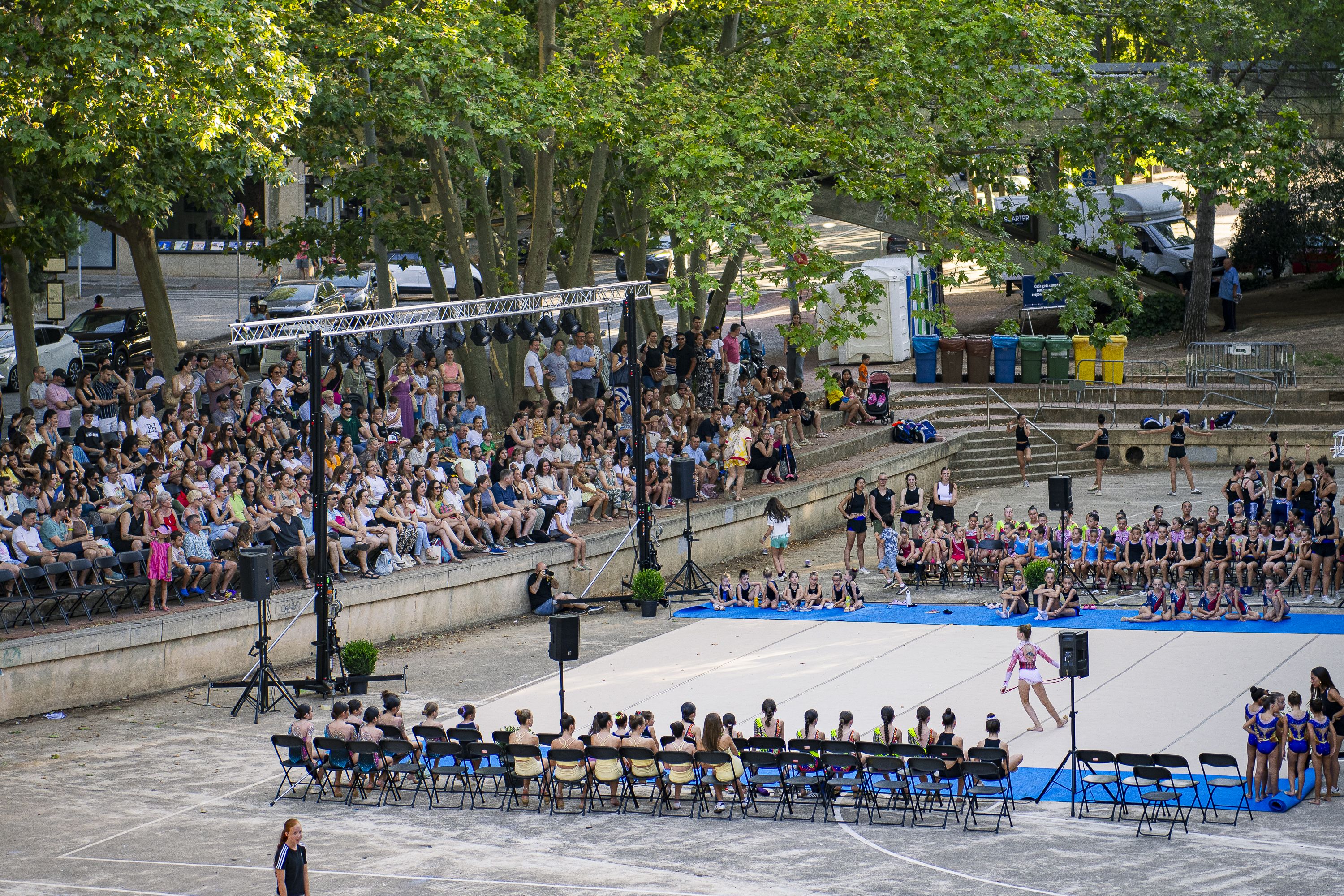 Exhibicions de gimnàstica rítmica. FOTO: Pol Rodríguez
