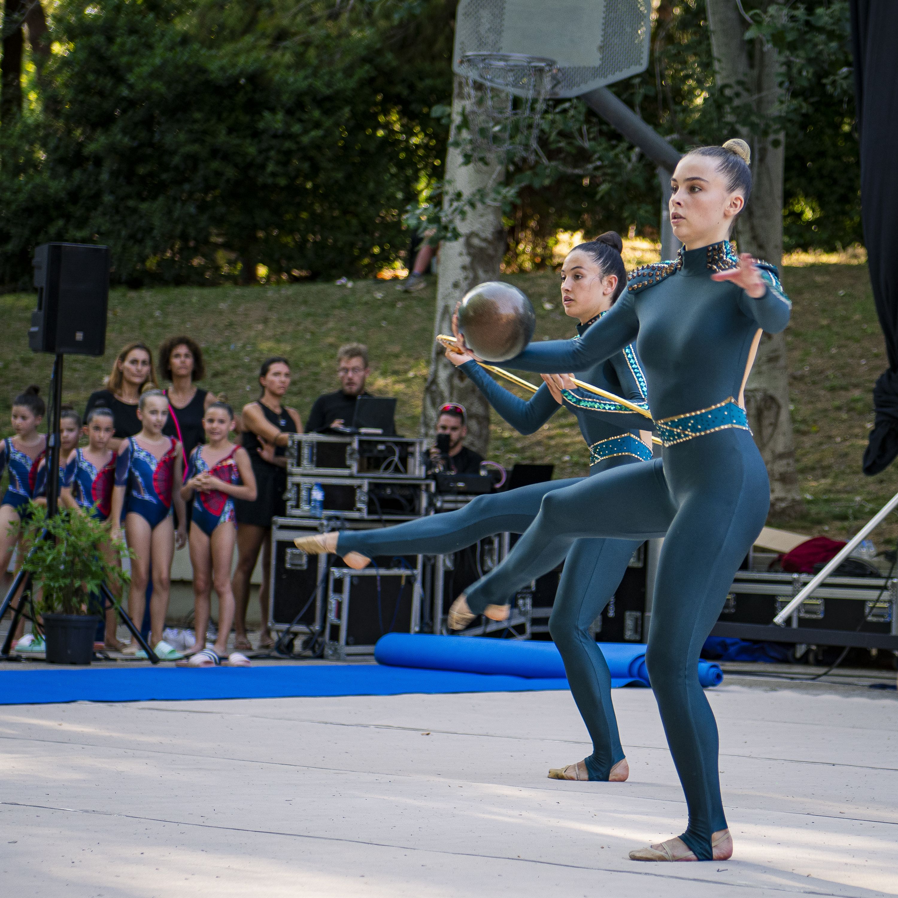 Exhibicions de gimnàstica rítmica. FOTO: Pol Rodríguez