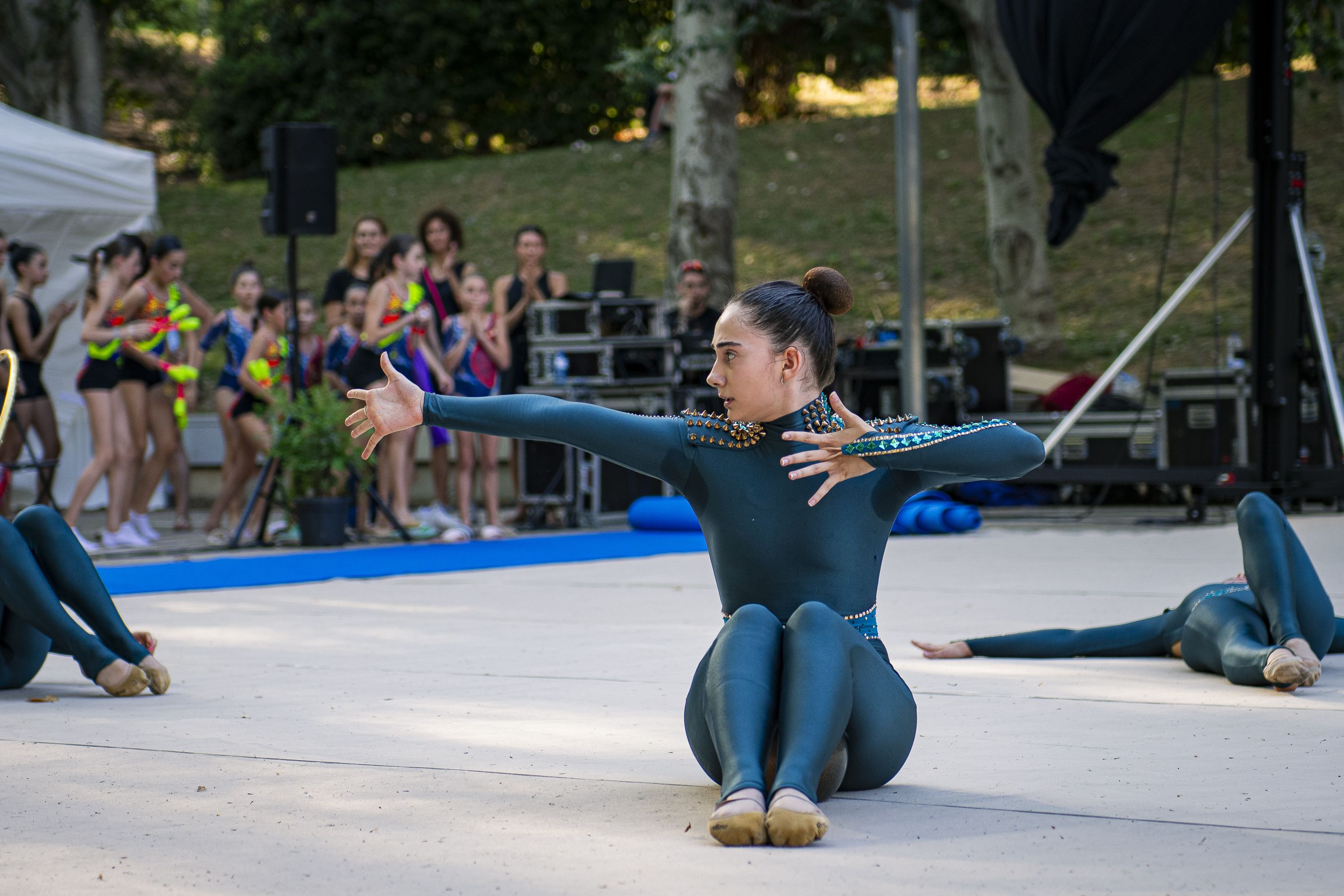 Exhibicions de gimnàstica rítmica. FOTO: Pol Rodríguez