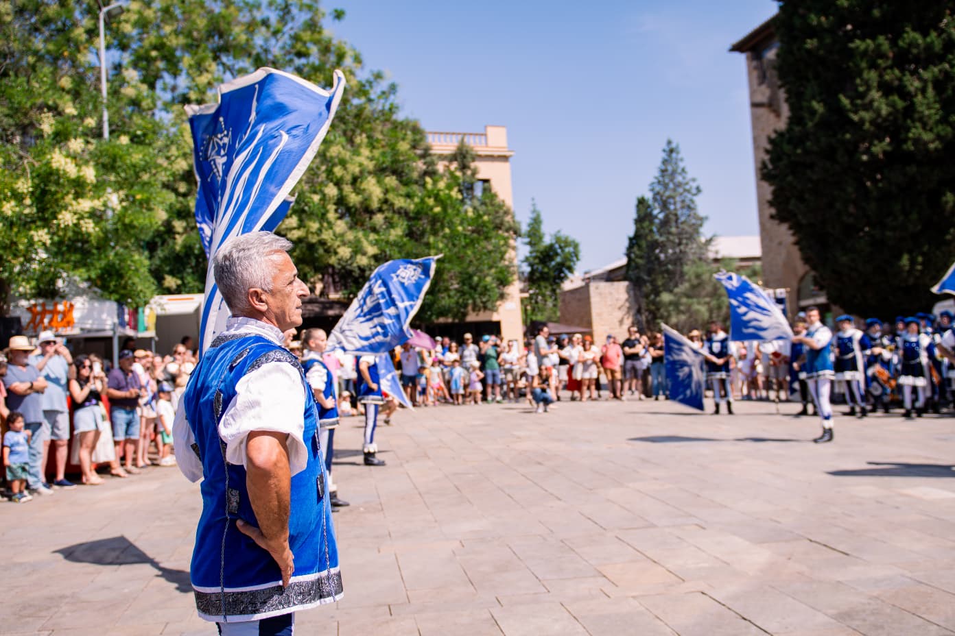 Exhibició dels Sbandieratori Borgo San Lorenzo FOTO: Pol Rodríguez (TOT Sant Cugat)