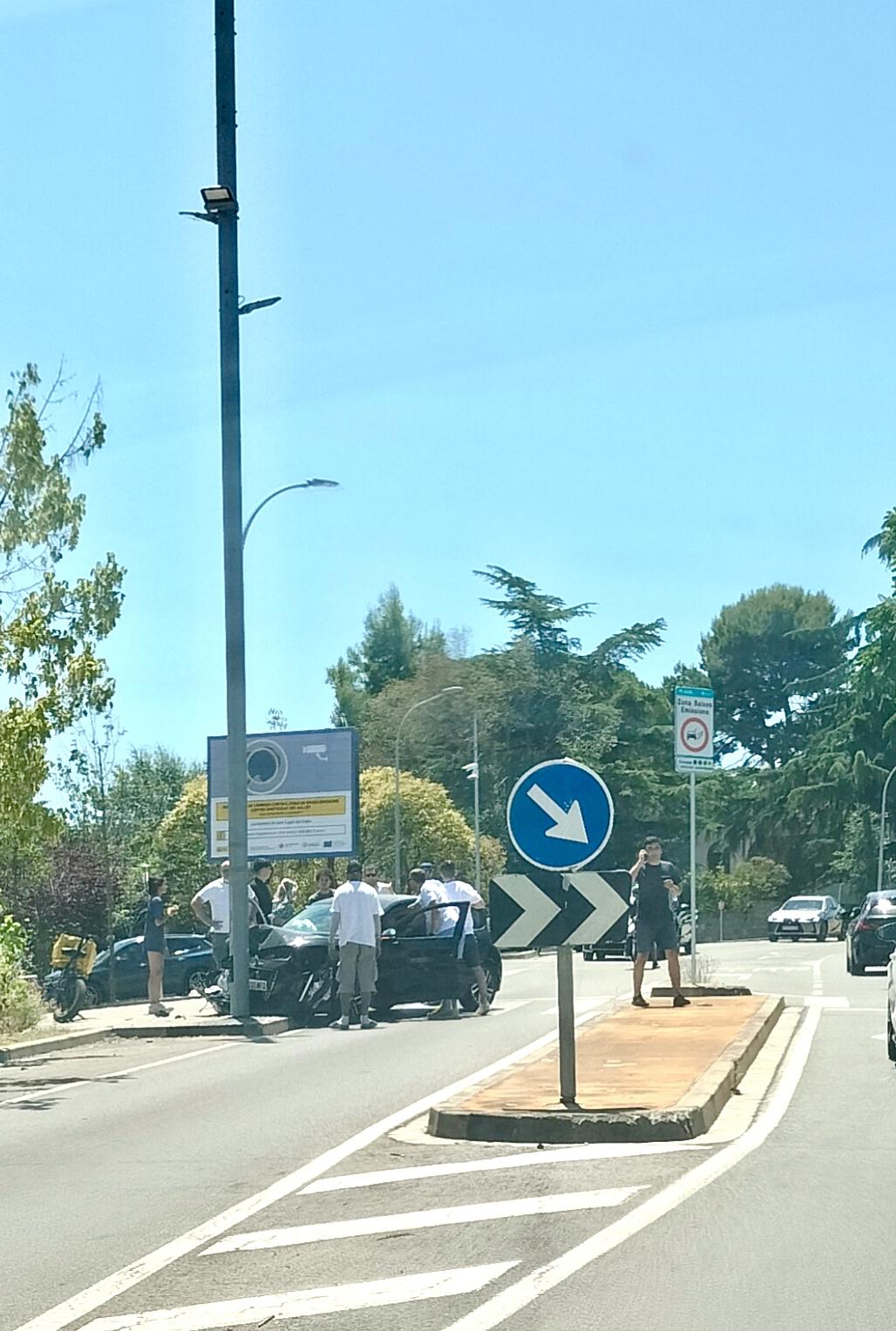 Accident al passeig Olibarria FOTO: Cedida TOT Sant Cugat