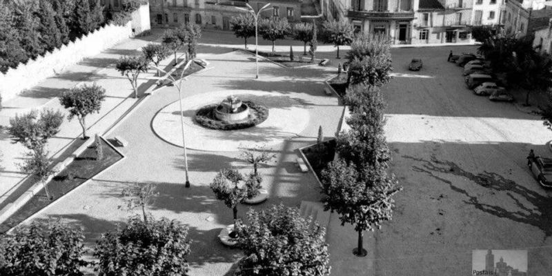 Remodelació de la plaça d'Octavià el 1962. FOTO: Fons Cabanas- AMSCV