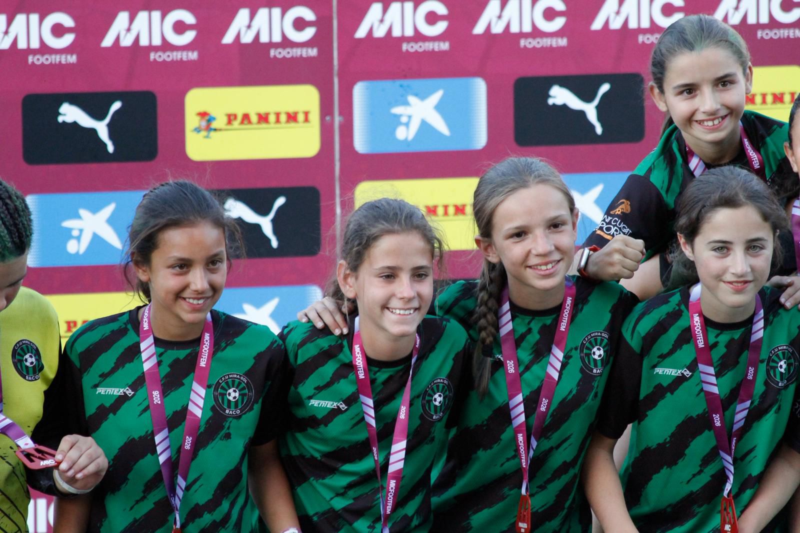 El nostre aleví femení A: subcampiones del MICFootfem