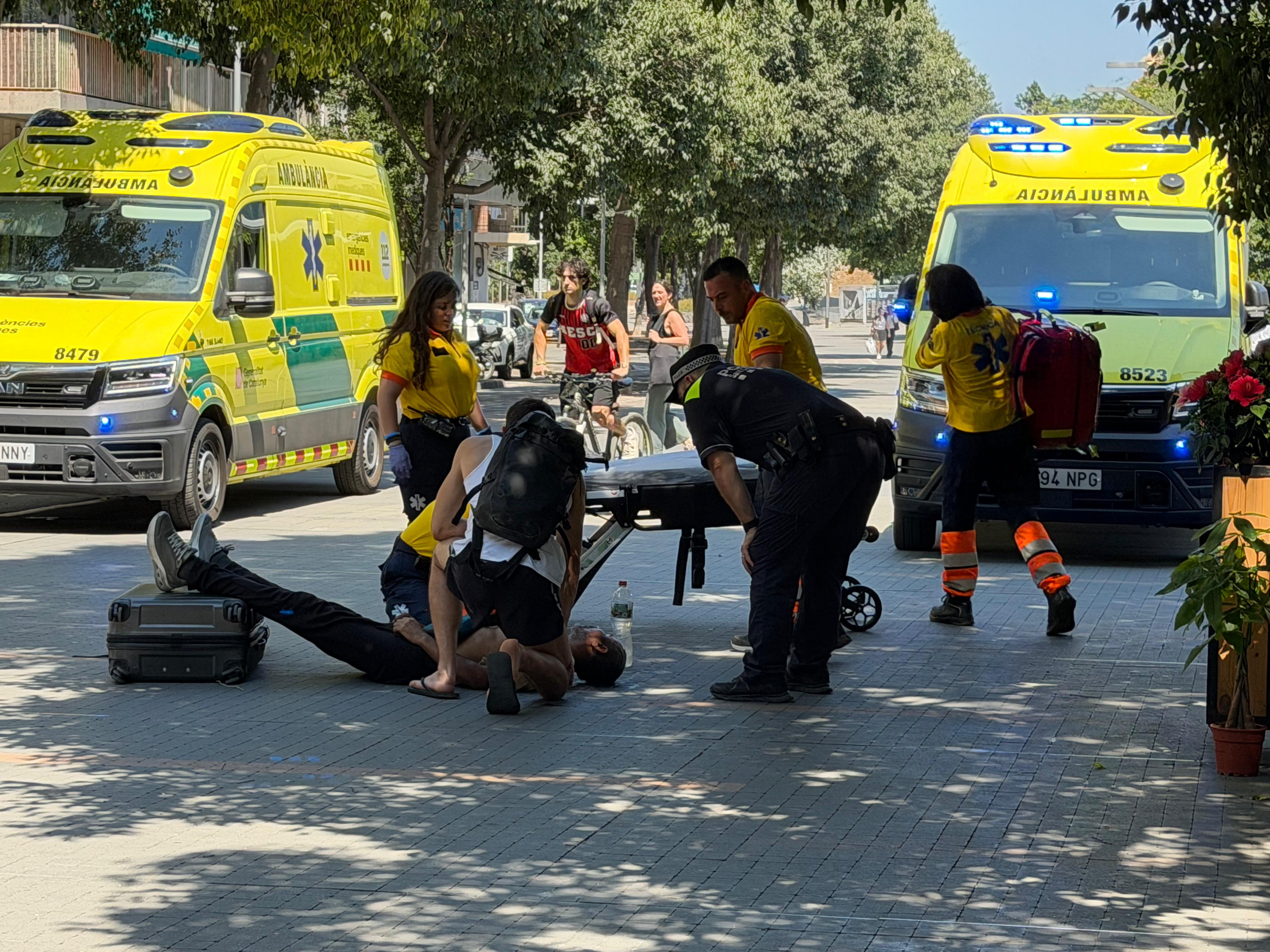 Incident a la rambla del Celler. FOTO: TOT Sant Cugat.