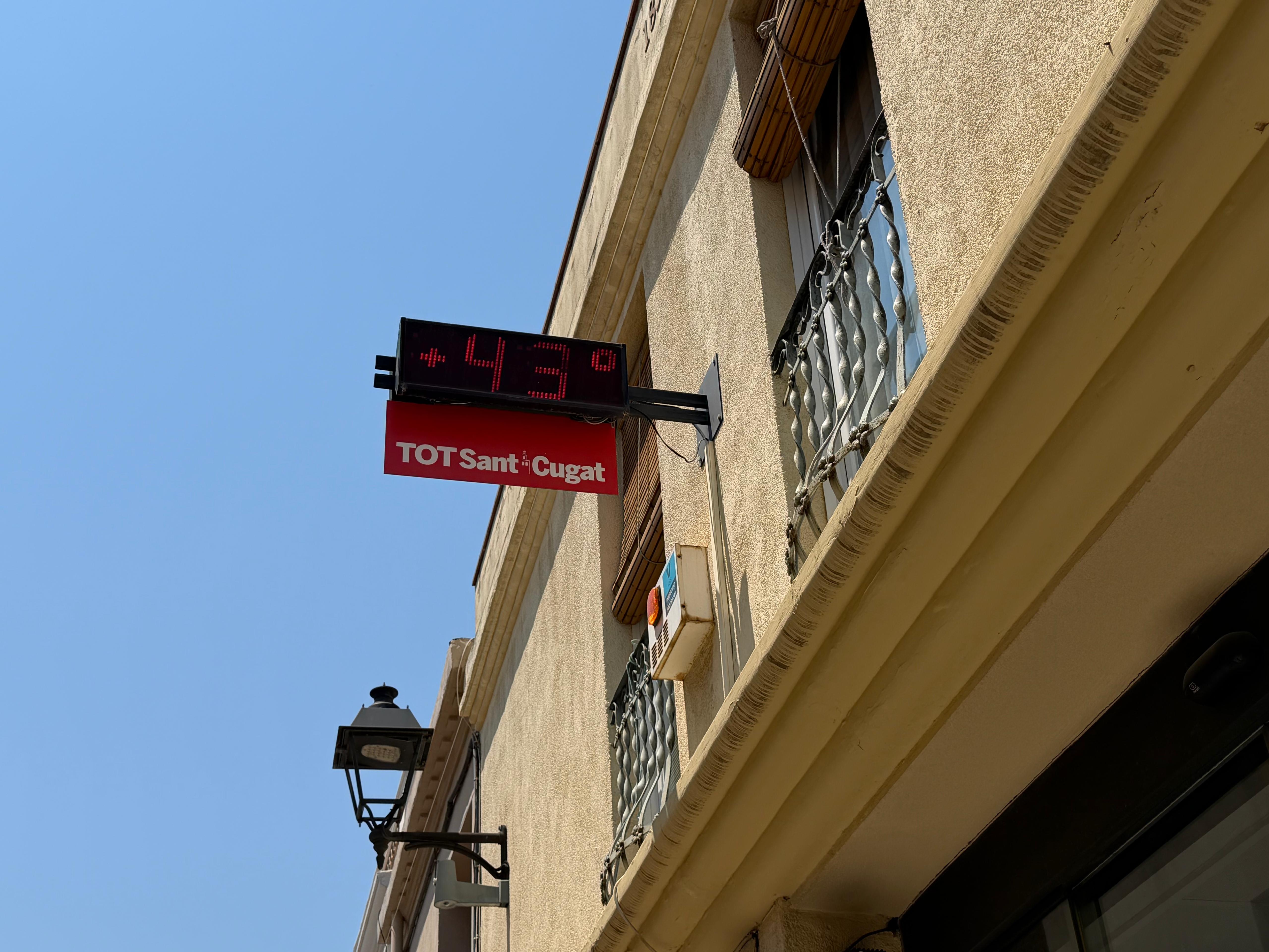 El termòmetre del TOT va marcar els 40 graus FOTO: TOT