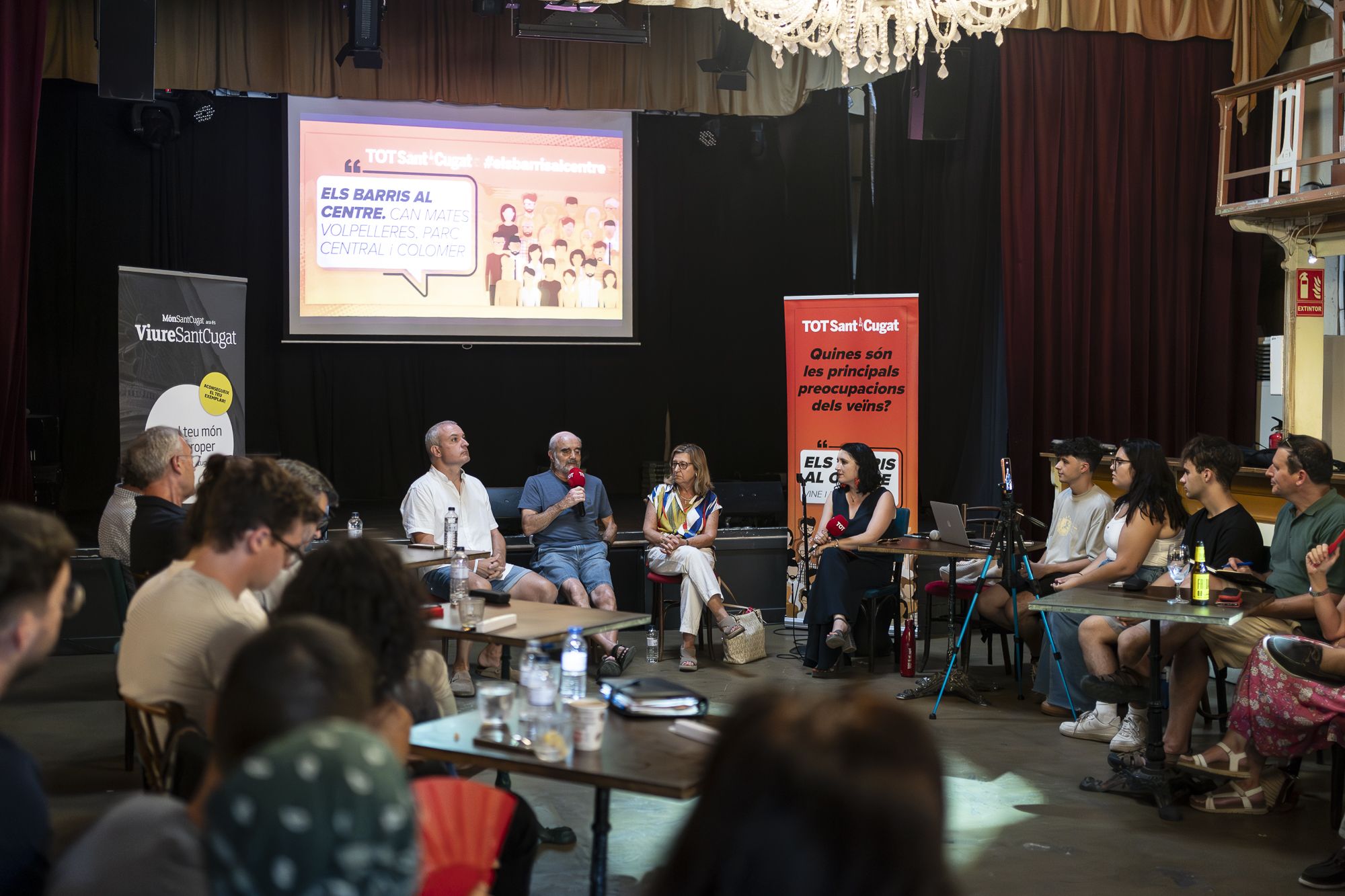 Debat del cicle 'Els barris al centre' als barris de Volpelleres, Parc Central i Colomer. FOTO: Mireia Comas (TOT Sant Cugat)