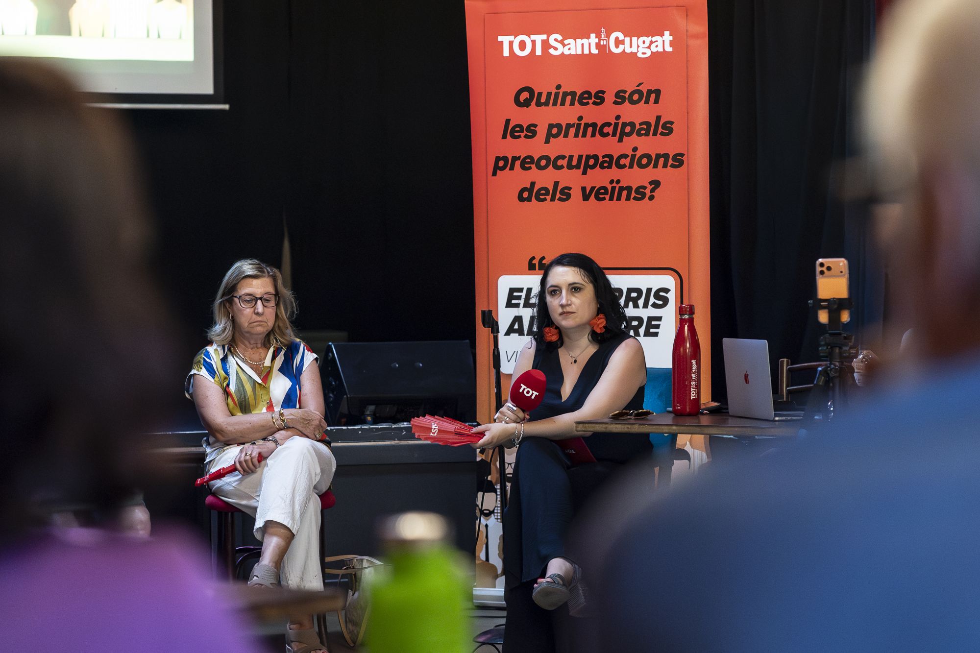 Debat a Volpelleres, Parc Central i Colomer del cicle 'Els barris al centre'. FOTO: Mireia Comas