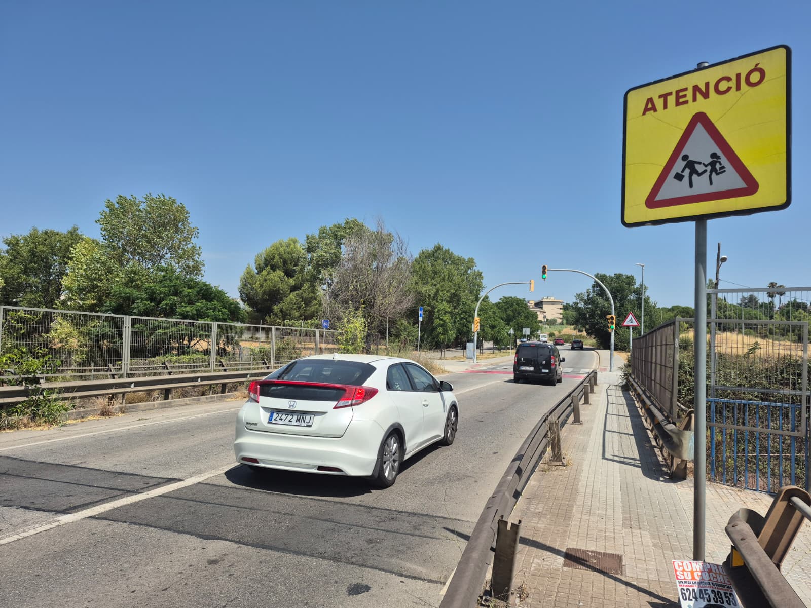 El pont de la carretera de Vallvidrera, a l'altura de Can Gatxet FOTO: TOT Sant Cugat