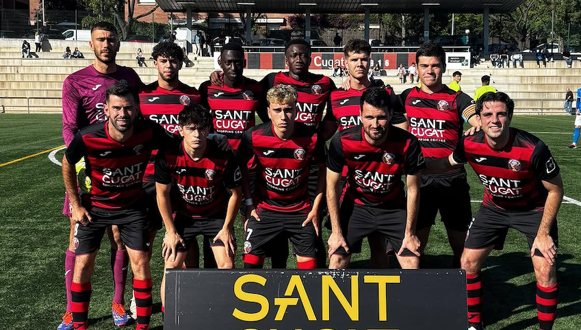 El darrer partit oficial del masculí del Sant Cugat FC. FOTO: Cedida