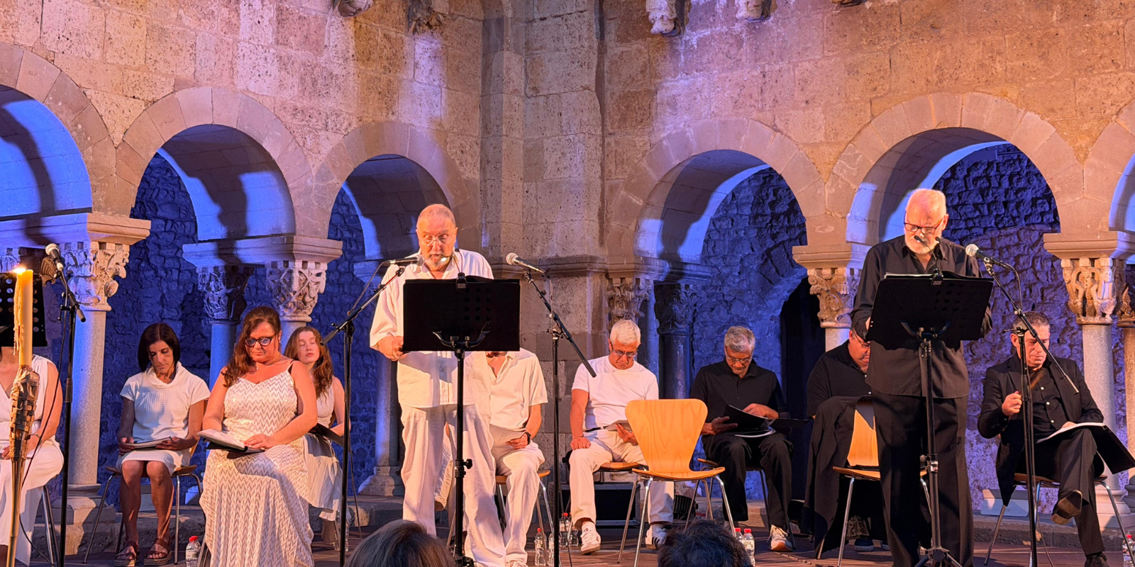 El Claustre del Monestir reviu la història del Màrtir Cugat. FOTO: TOT Sant Cugat