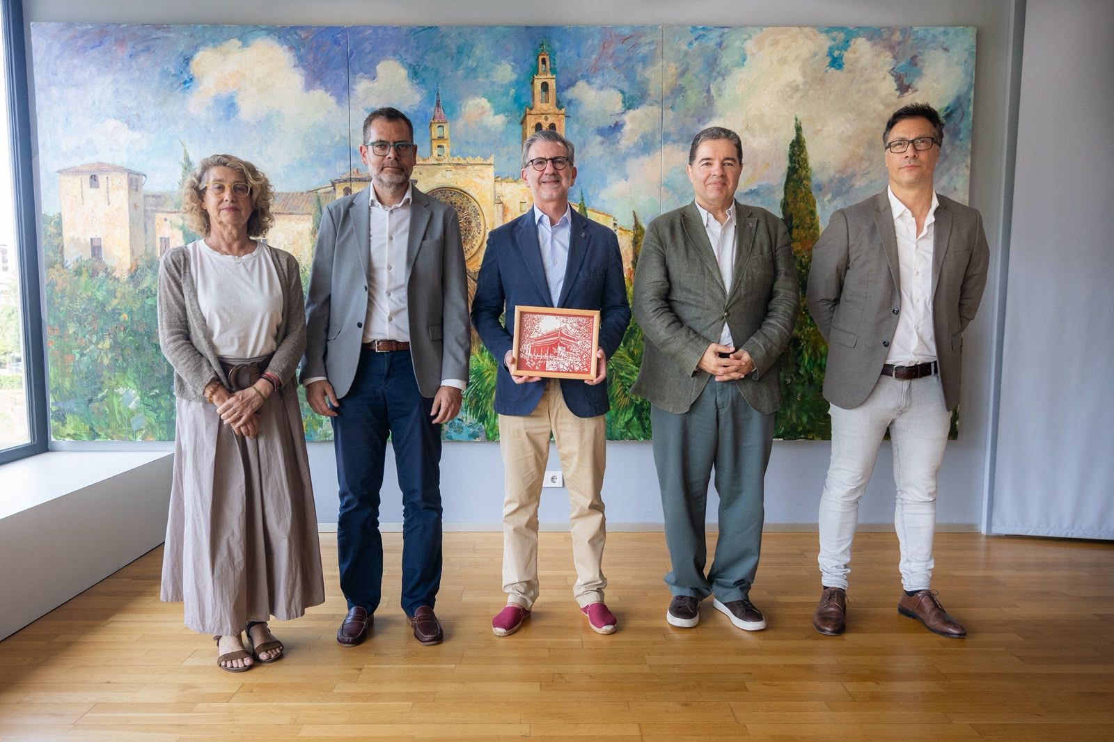 Foto de família dels representants de Sant Cugat a Changzhou. FOTO: Ajuntament.