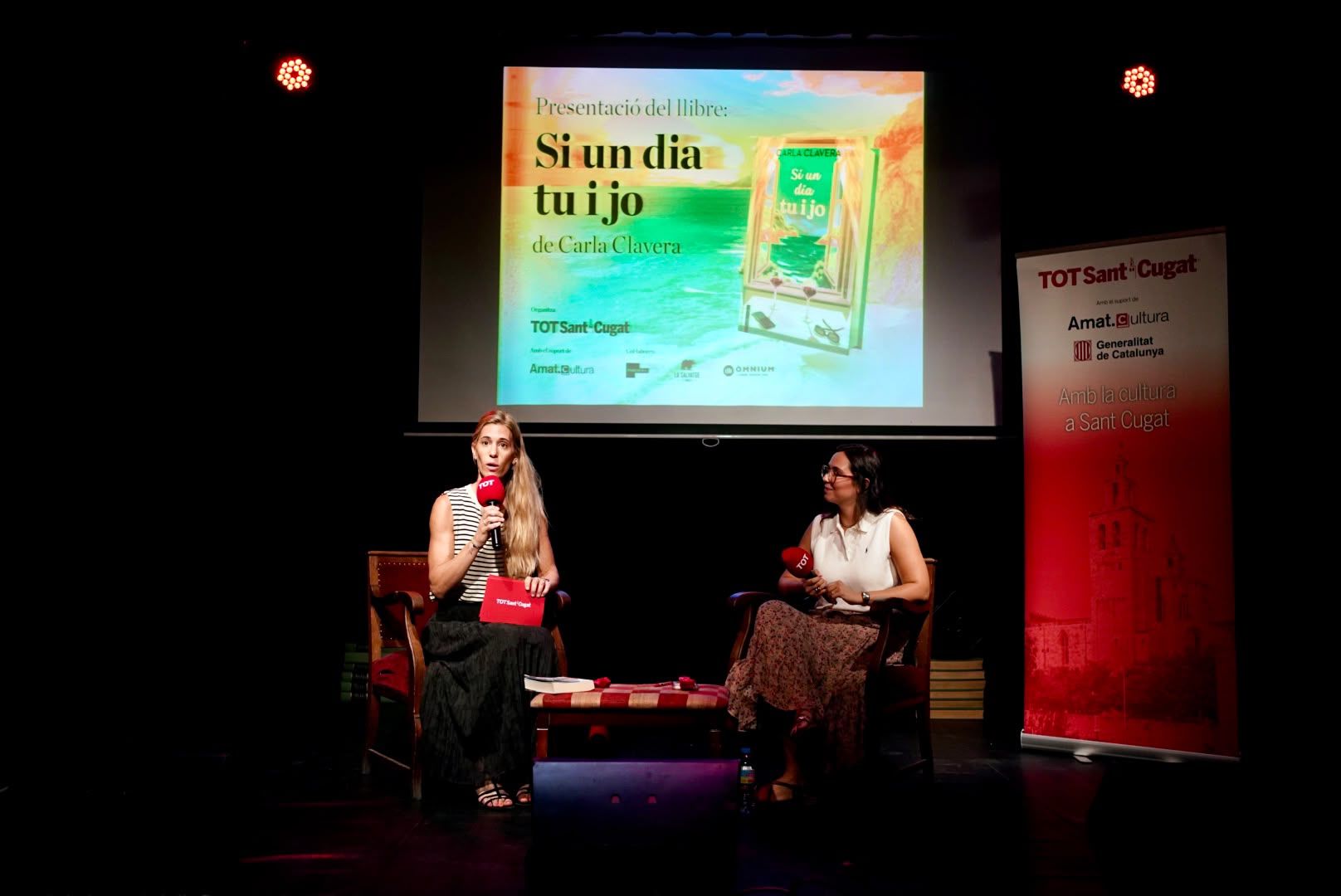Presentació de 'Si un dia tu i jo' de Carla Clavera. FOTO: Mireia Comas (TOT Sant Cugat)