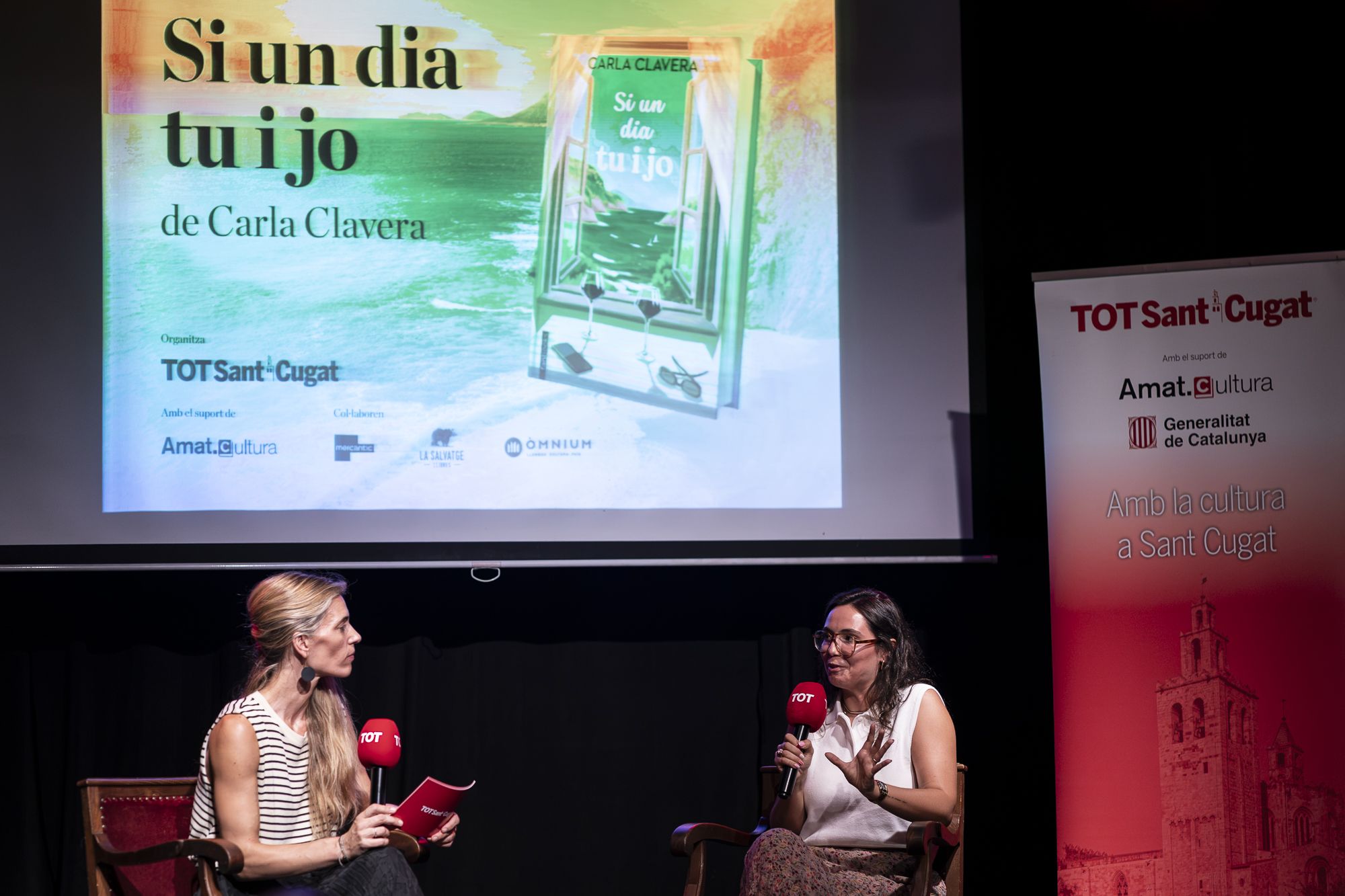 Presentació del llibre 'Si un dia tu i jo' de Carla Clavera. FOTO: Mireia Comas (TOT Sant Cugat)