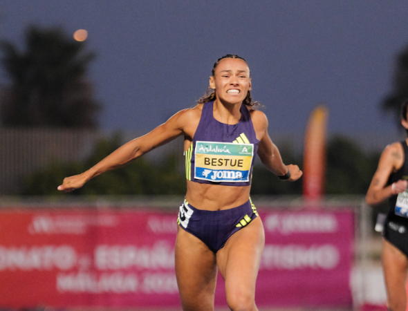 Jaël Bestué aconsegueix una nova medalla en el Campionat d'Espanya d'atletisme. FOTO: RFEA
