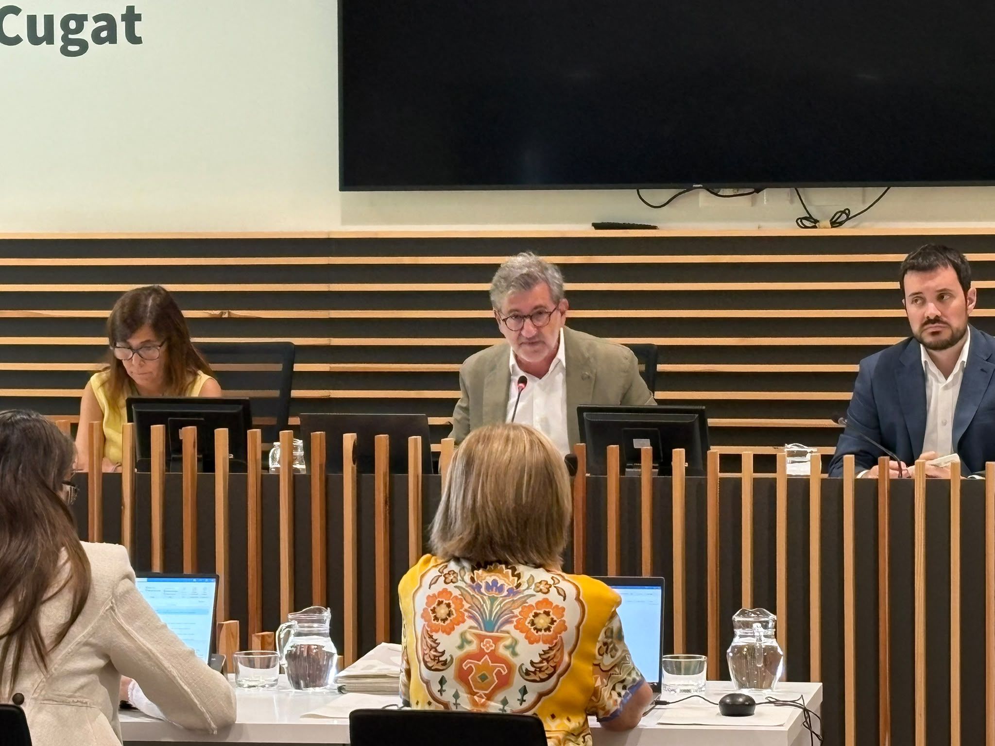 L'alcalde durant el ple FOTO: Àgata Guinó (TOT Sant Cugat)