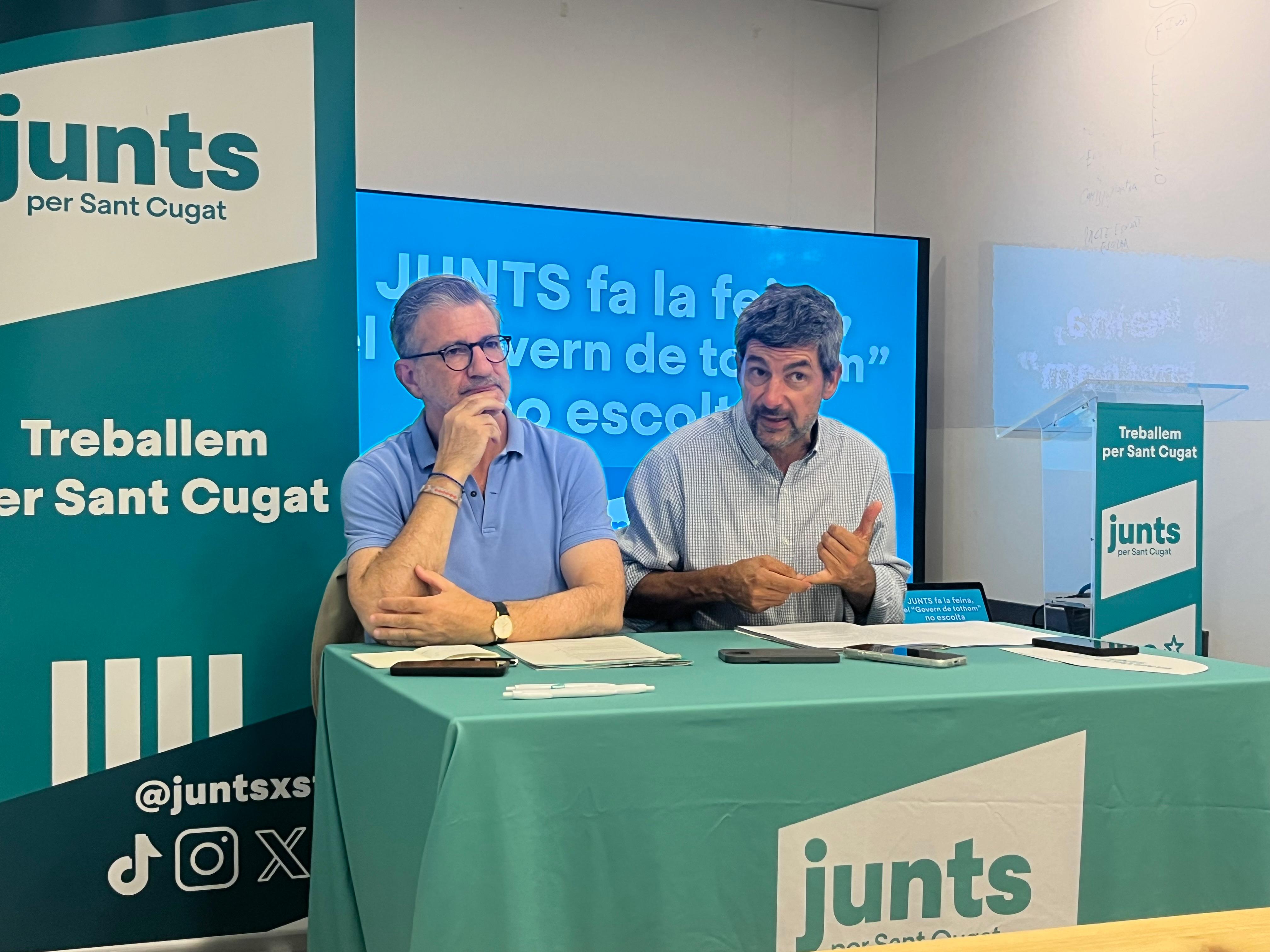 Josep Maria Vallès i Joan Canadell. FOTO: TOT Sant Cugat.