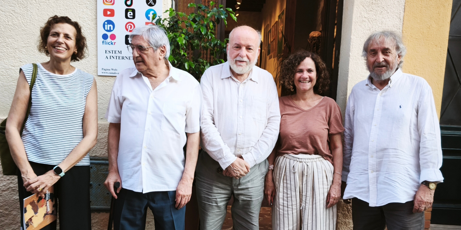 Visita de la consellera de Cultura Sònia Hernàndez a la Galeria Canals. FOTO: Cedida.