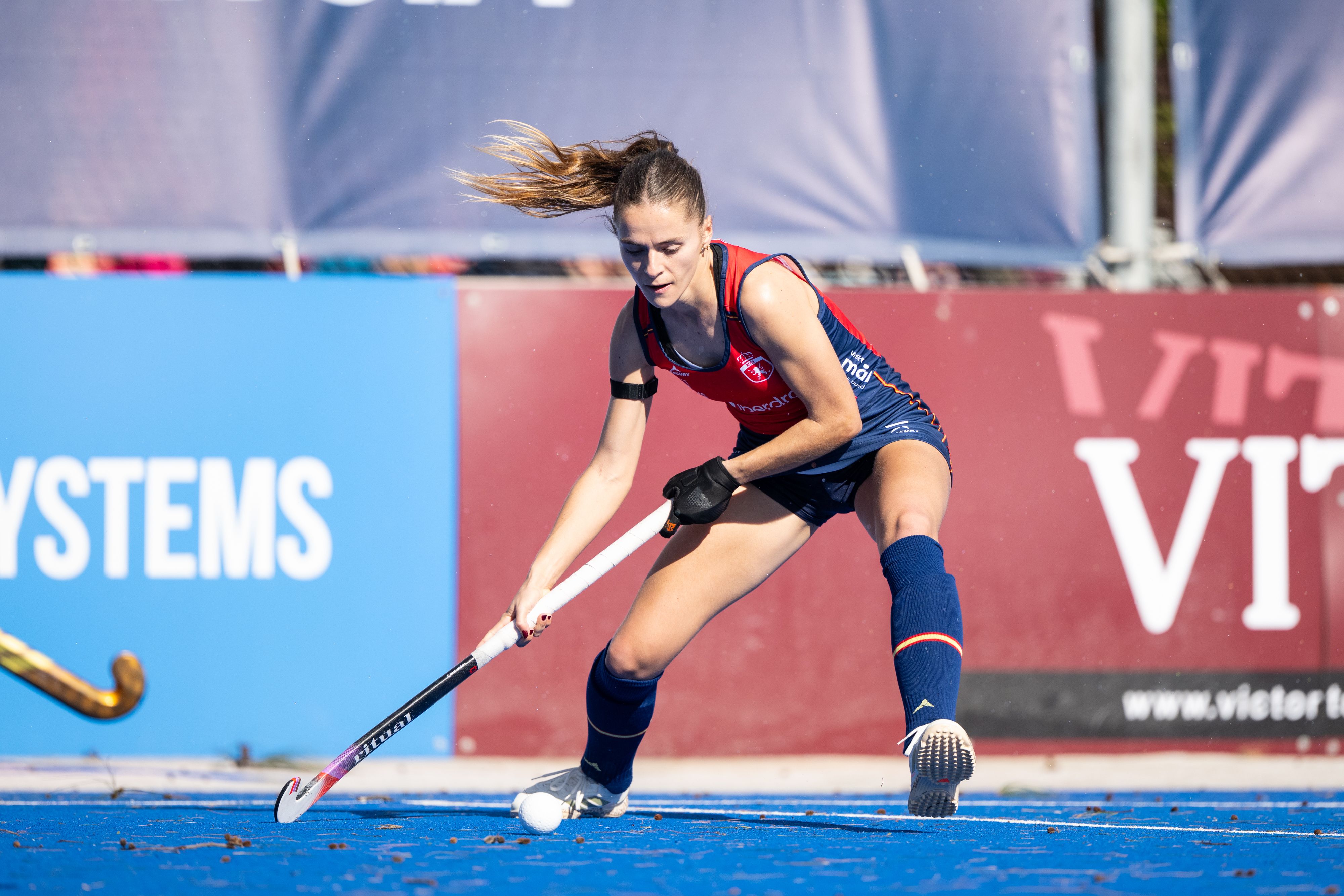 Berta Serrahima, Laia Vidosa i Laura Bosch, al Mundial d’hoquei herba