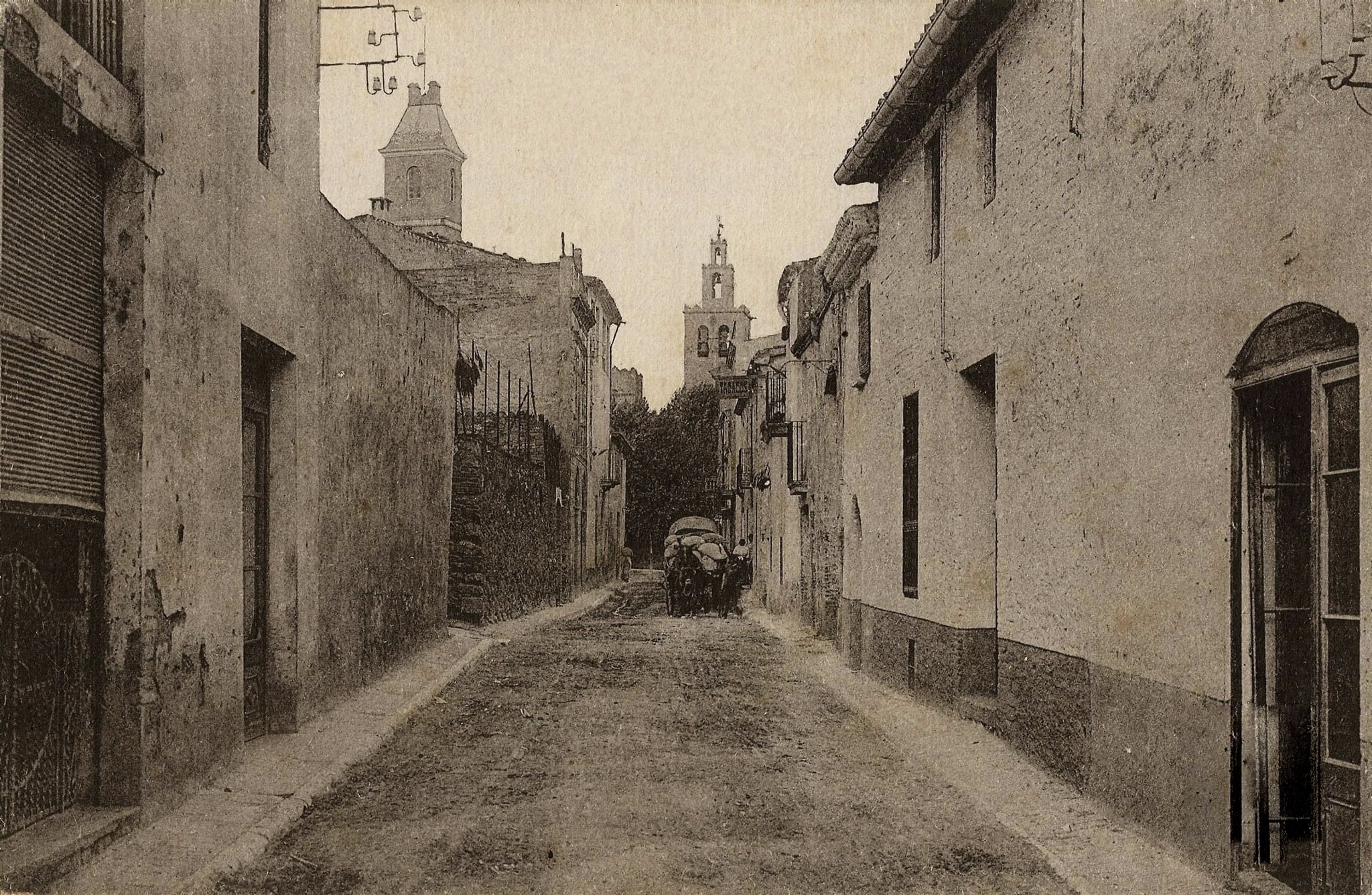 Carrer Santiago Rusiñol a principis del segle XX. FOTO: L. Rosin