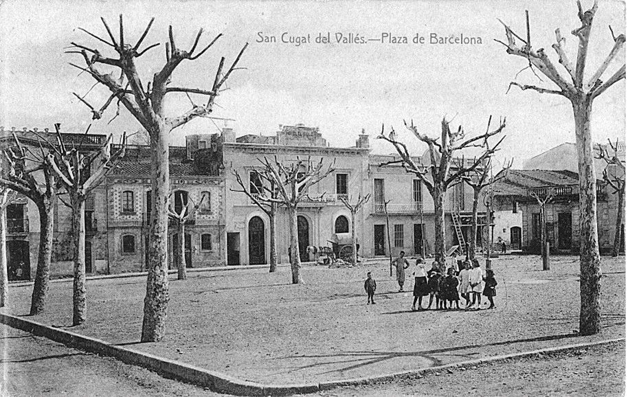 Plaça de Barcelona durant la dècada del 1920. FOTO: José L. Vilanueva