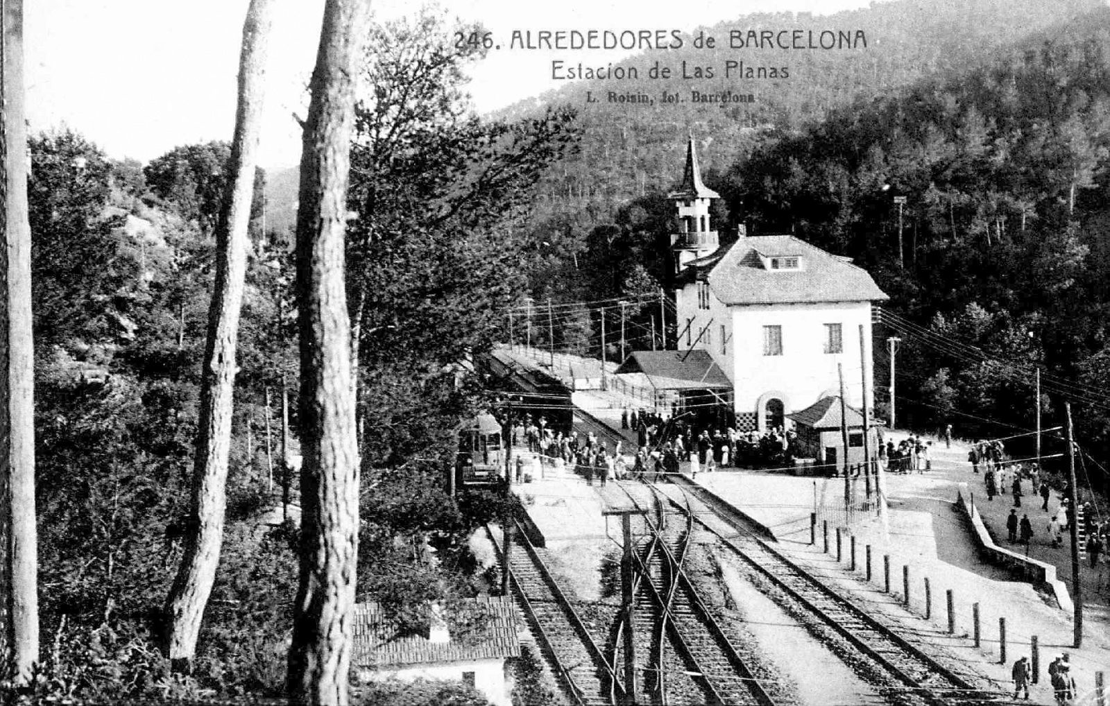 L'estació de les Planes en els seus primers anys. FOTO: L. Rosin