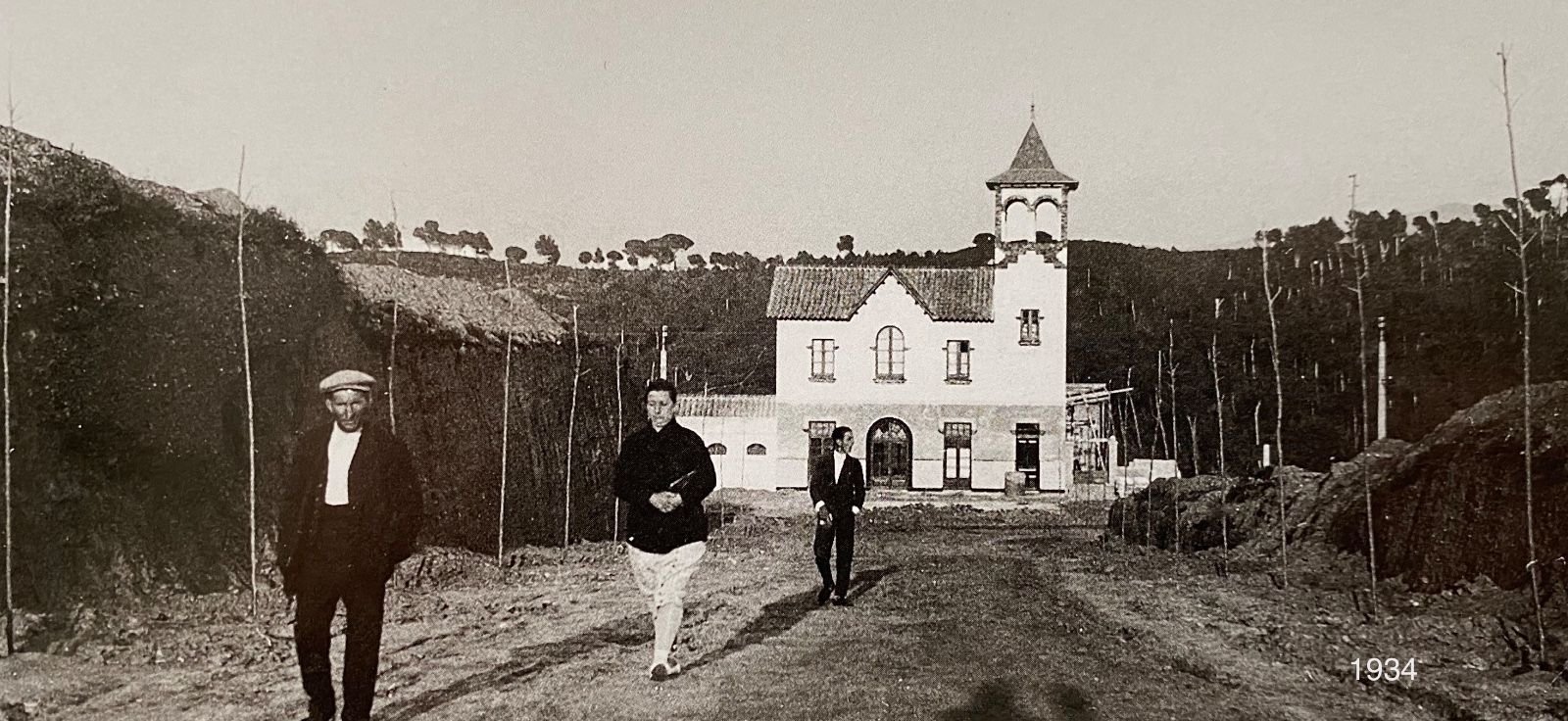 L'estació de Valldoreix l'any 1934. FOTO: Arxiu