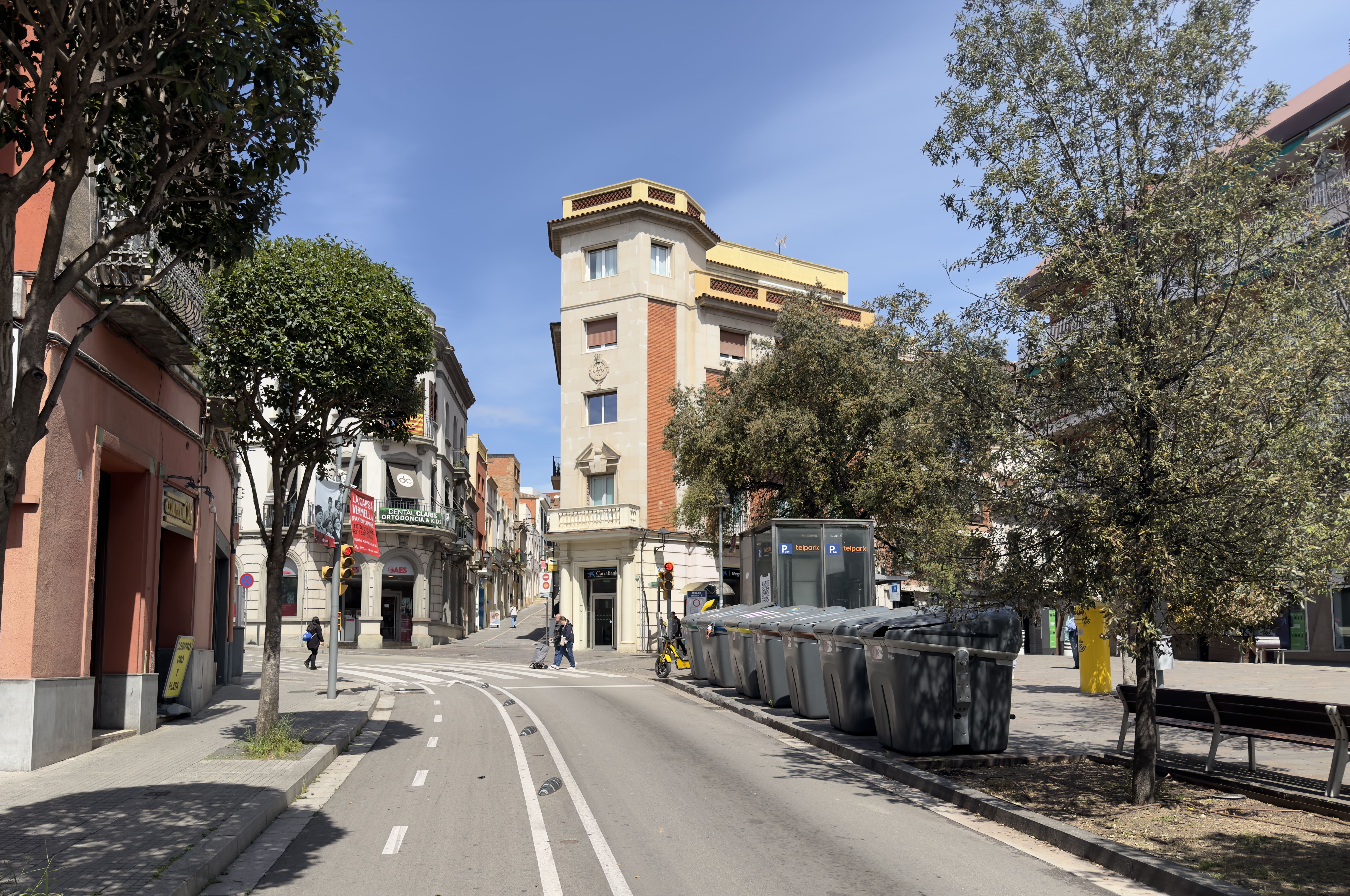 Plaça dels Quatre Cantons en l'actualitat. FOTO: Carlos Rodríguez